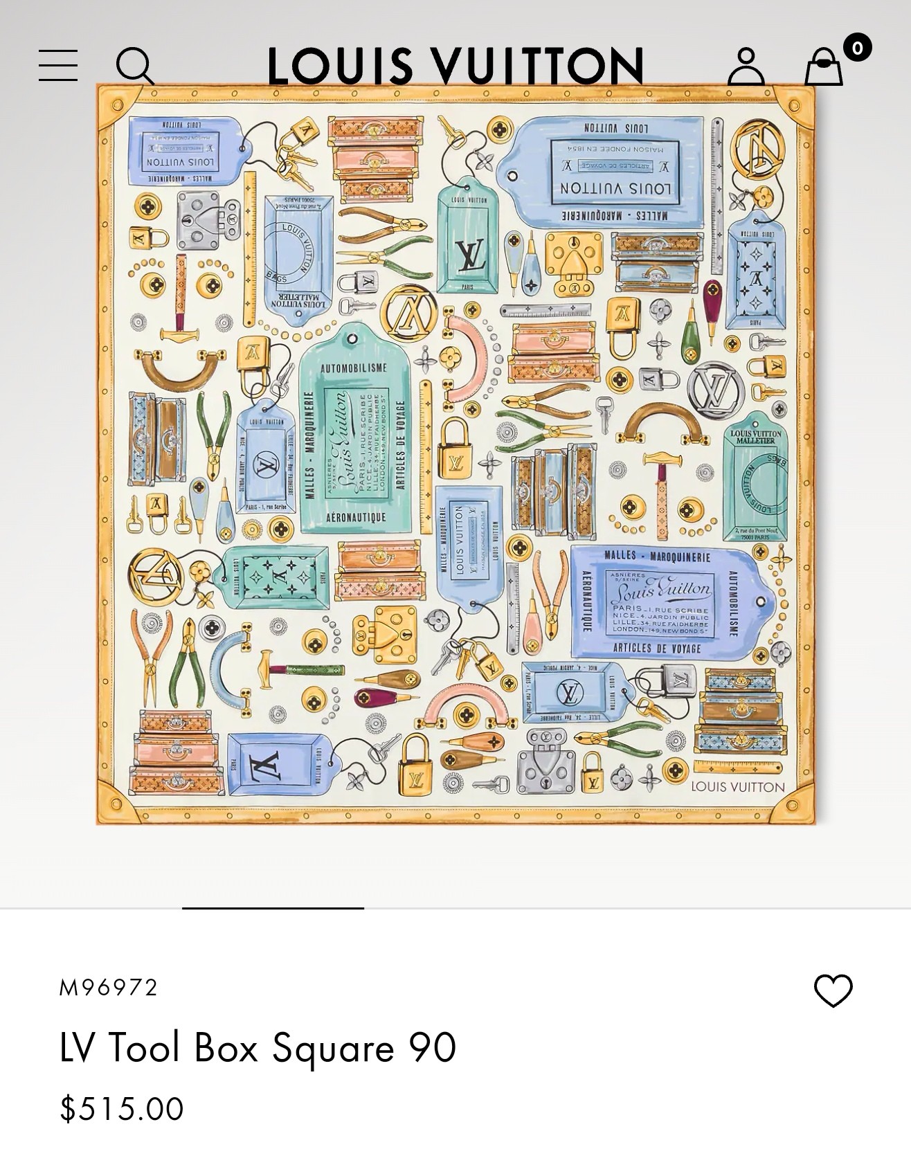 🌼SLV260518姆米双面  90x90cm斜纹真丝LV《》