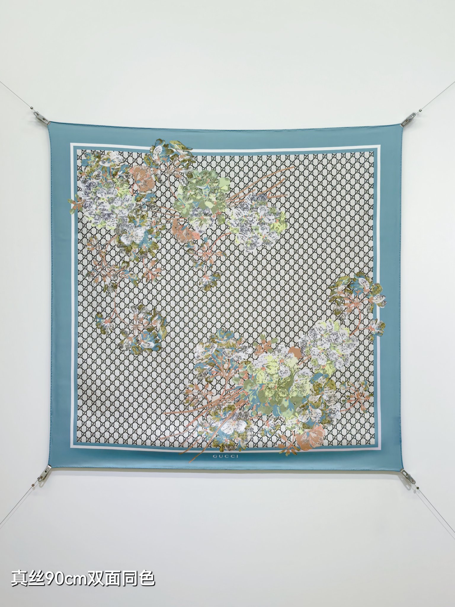 NO:728334,SGC2606 18mm double-sided 90x90cm twill silk Gucci '' high version scarf, high version scarf, gucci, real silk19860909SGC2606 18姆米双面 90x90cm斜纹真丝 古驰《》高版本围巾,高版本围巾,gucci,real silk,scarf