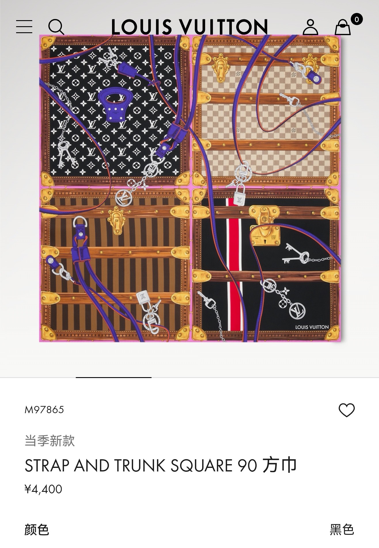 🌼SLV260918姆米双面  90x90cm斜纹真丝LV《》