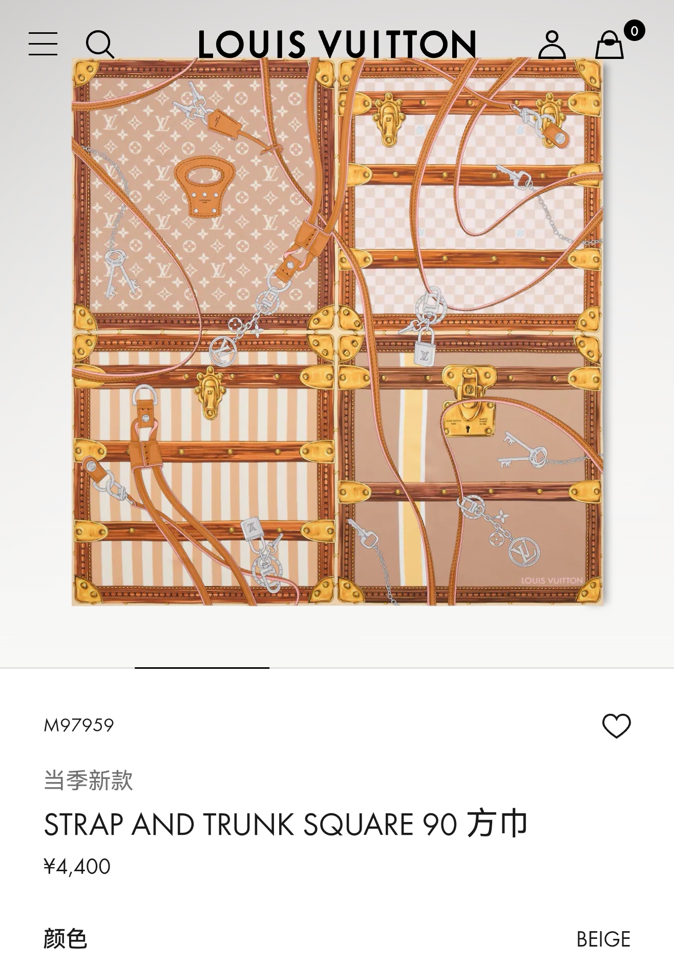 🌼SLV260918姆米双面  90x90cm斜纹真丝LV《》