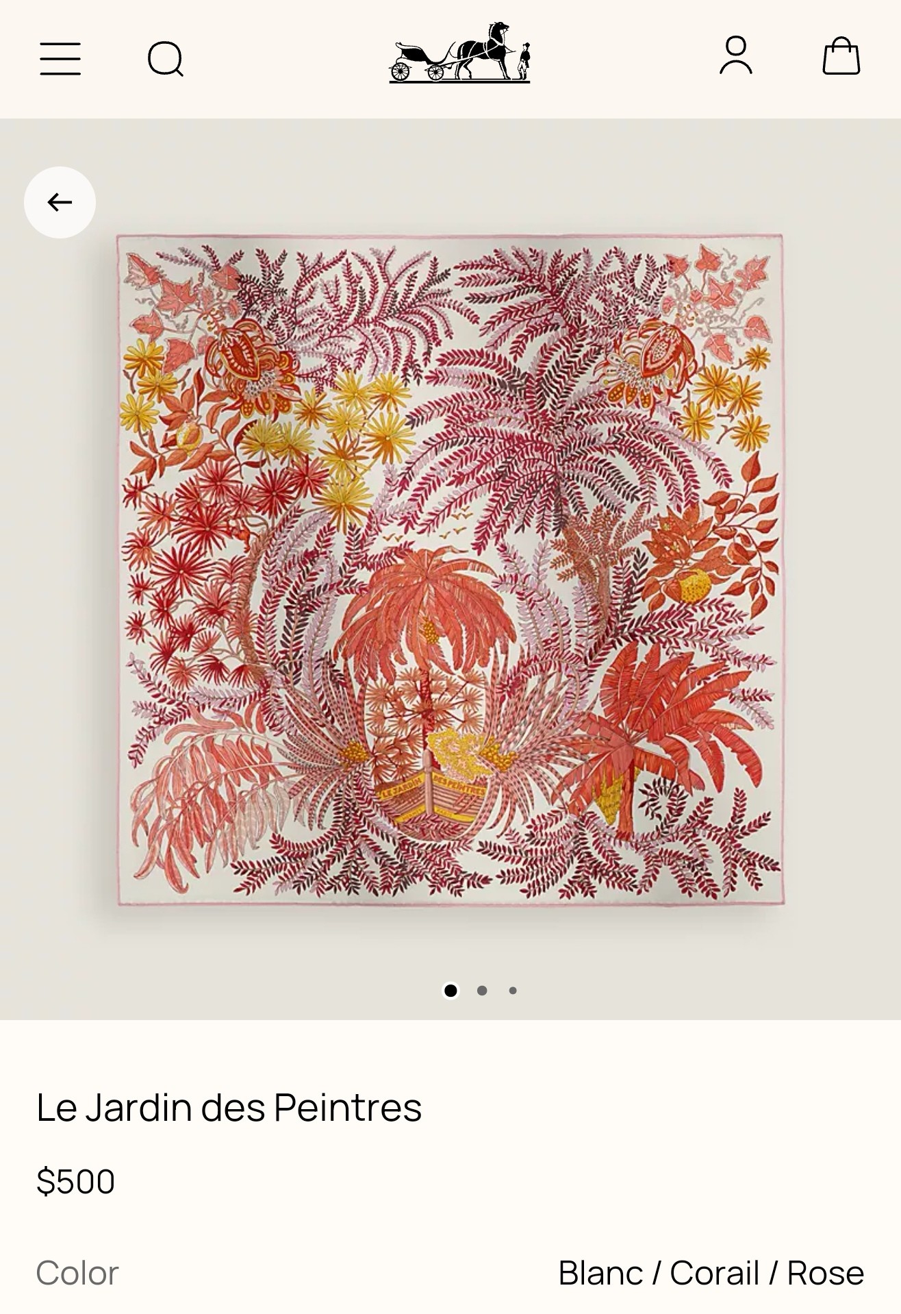 🌼SHMS261918姆米双面  90x90cm斜纹真丝爱马仕《画家们的花园》