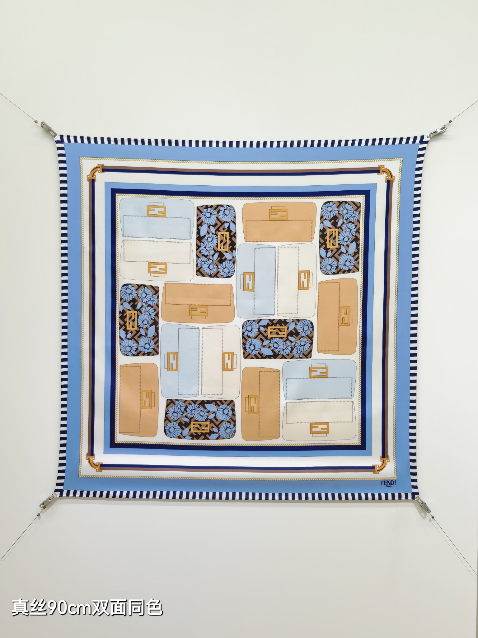 🌼SFD260318姆米双面  90x90cm斜纹真丝芬迪《》