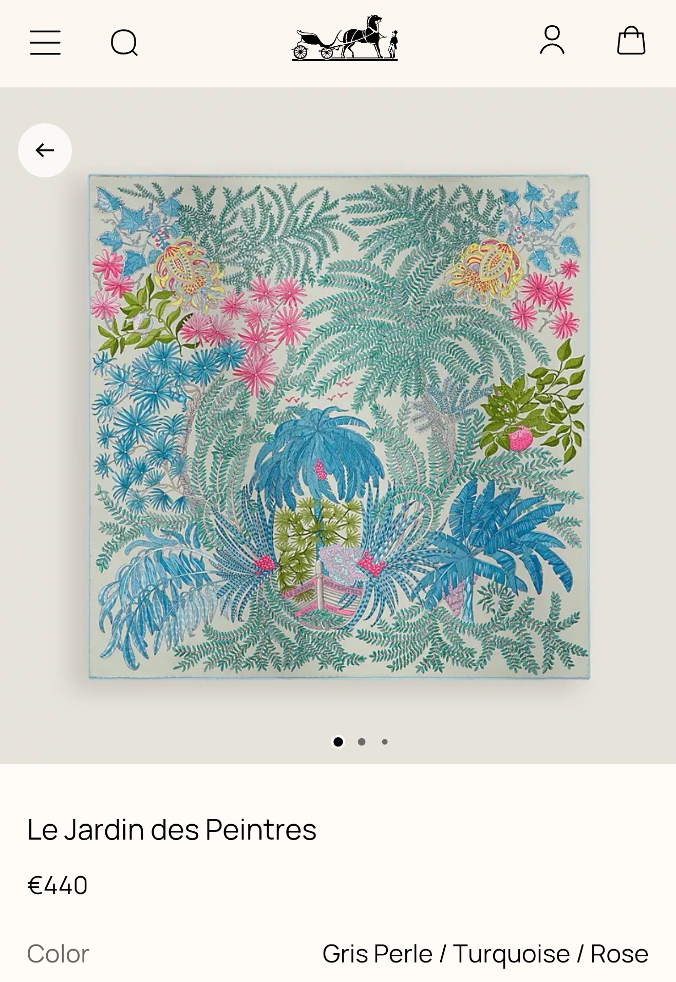 🌼SHMS261918姆米双面  90x90cm斜纹真丝爱马仕《画家们的花园》