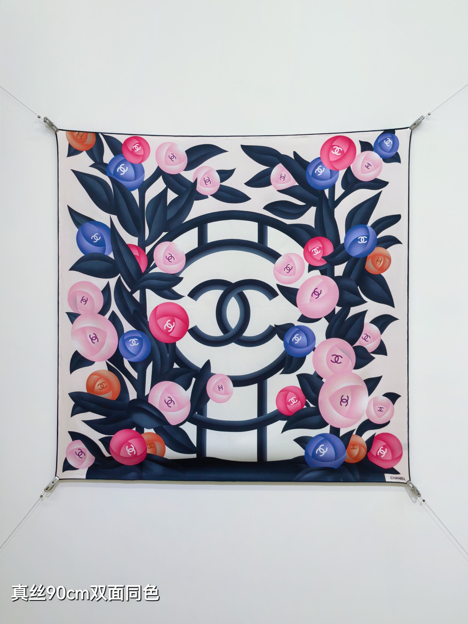 NO:821299,SCC2614 18mm double-sided 90x90cm twill silk Chanel '' high version scarf, high version scarf, chanel, real silk19860909SCC2614 18姆米双面 90x90cm斜纹真丝 香奈儿《》高版本围巾,高版本围巾,chanel,real silk,scarf