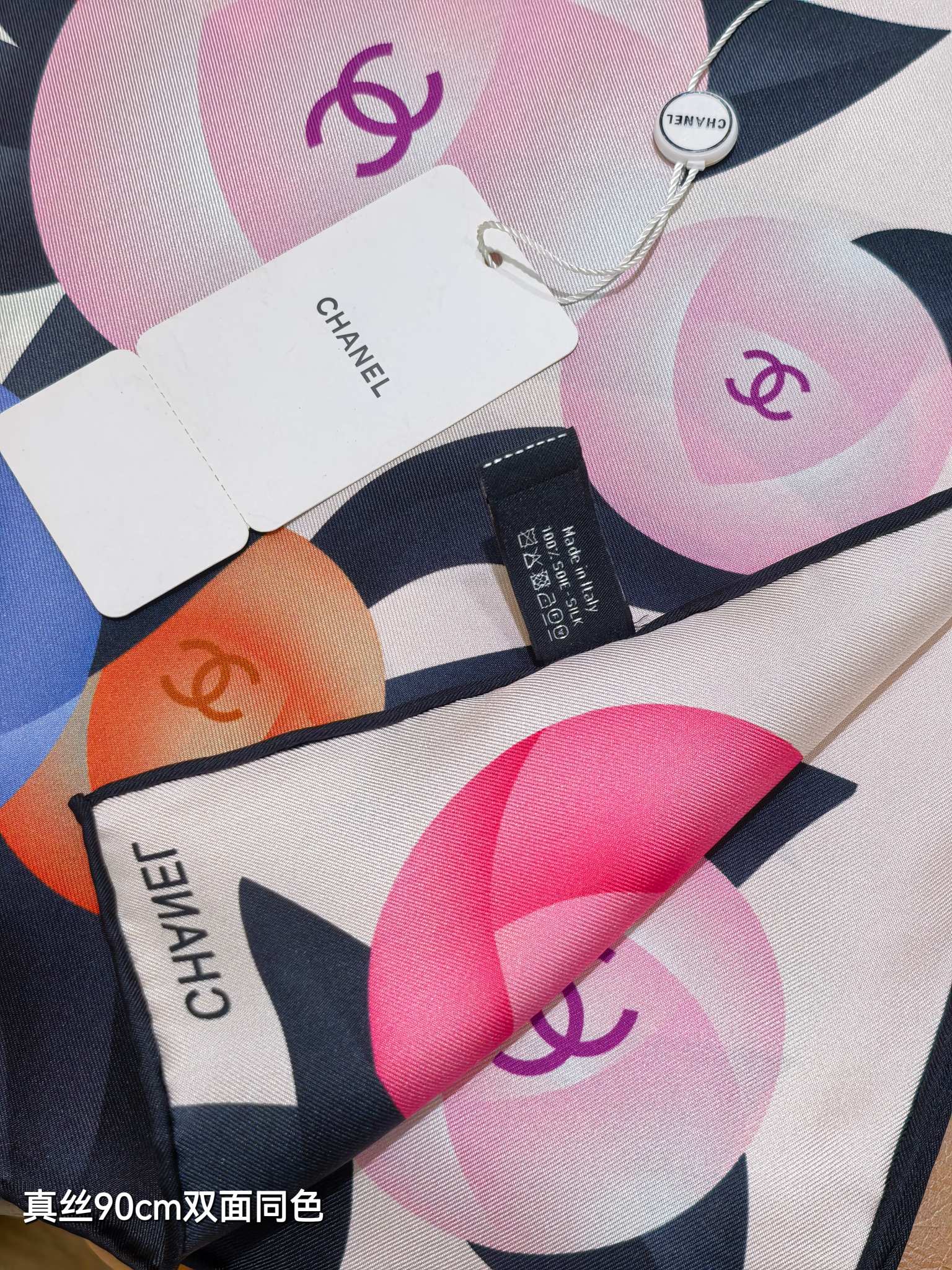 🌼SCC261418姆米双面  90x90cm斜纹真丝香奈儿《》