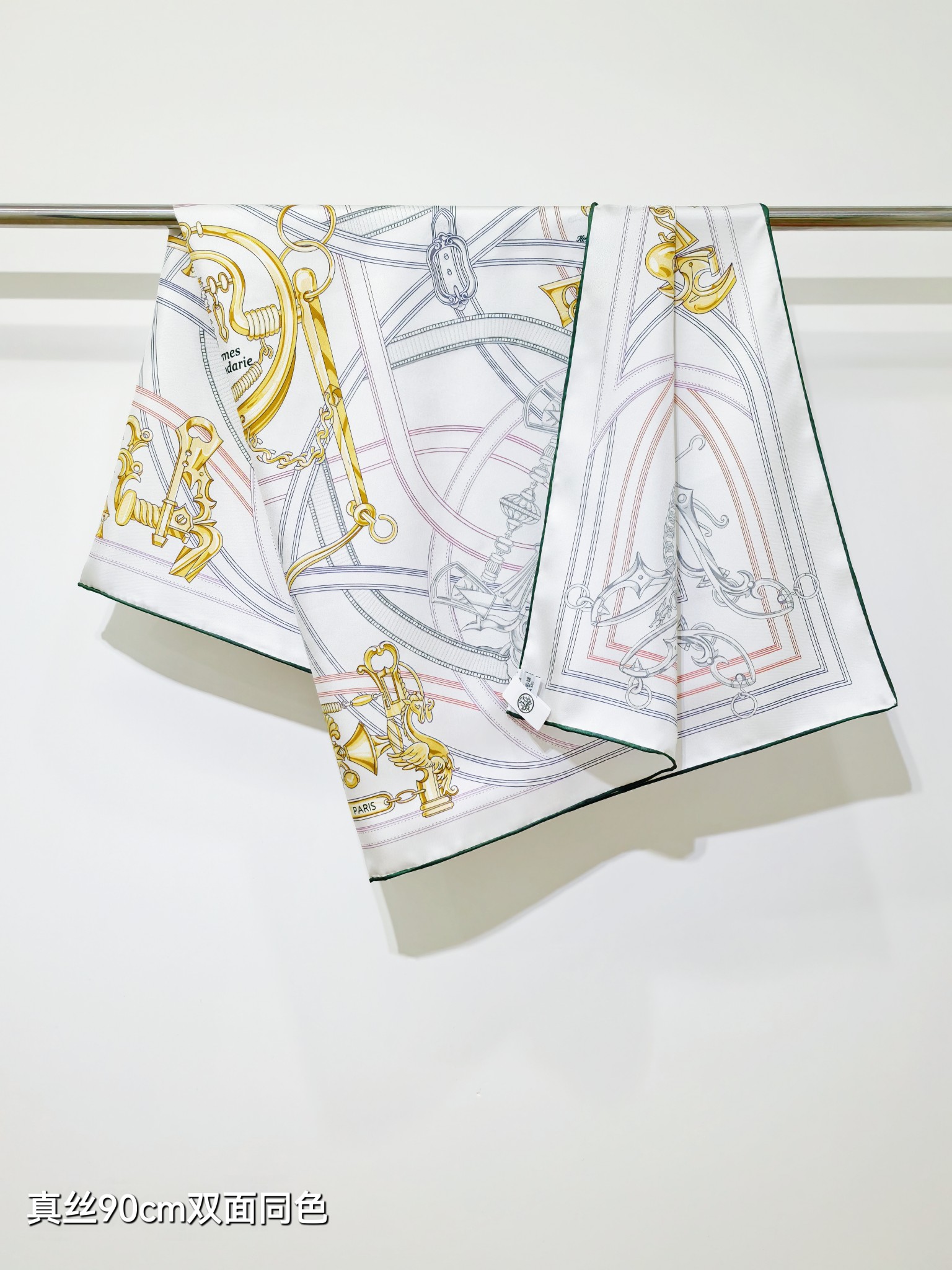🌼SHMS262418姆米双面  90x90cm斜纹真丝爱马仕《传奇鞍辔》