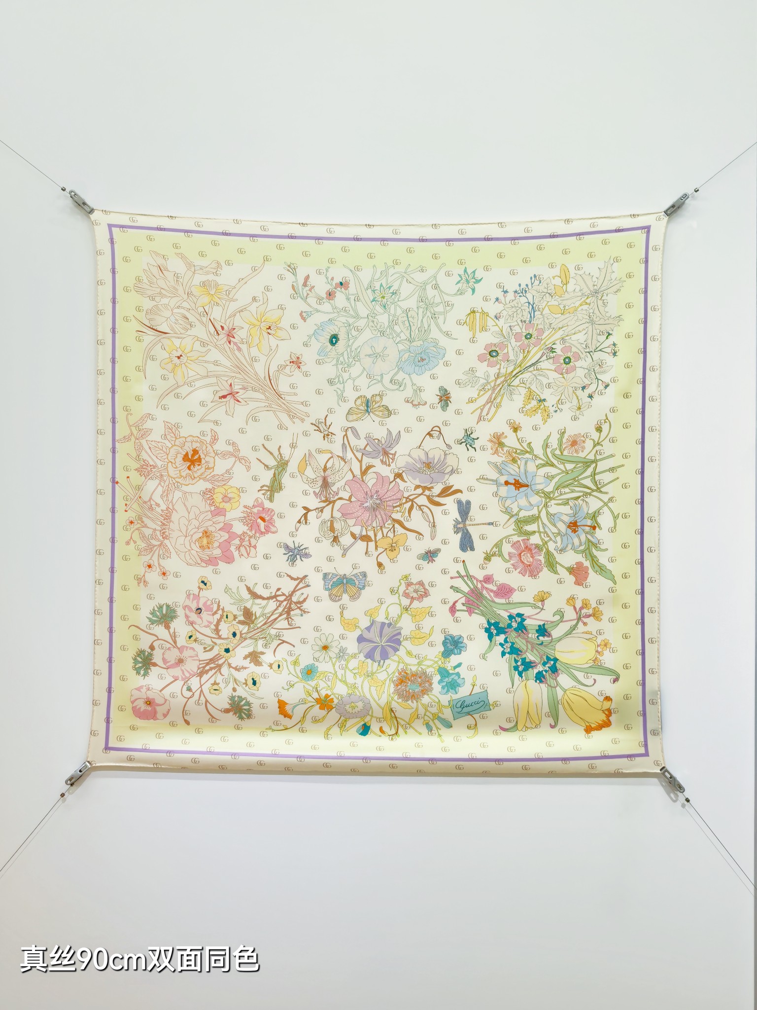 🌼SGC2620 18姆米双面  90x90cm斜纹真丝 古驰《》