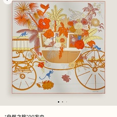 🌼SHMS2628 18姆米双面 90x90cm斜纹真丝 爱马仕《自然之旅》 🌼SHMS2628 18姆米双面 90x90cm斜纹真丝 爱马仕《自然之旅》