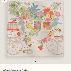 🌼SHMS2628 18姆米双面 90x90cm斜纹真丝 爱马仕《自然之旅》 🌼SHMS2628 18姆米双面 90x90cm斜纹真丝 爱马仕《自然之旅》