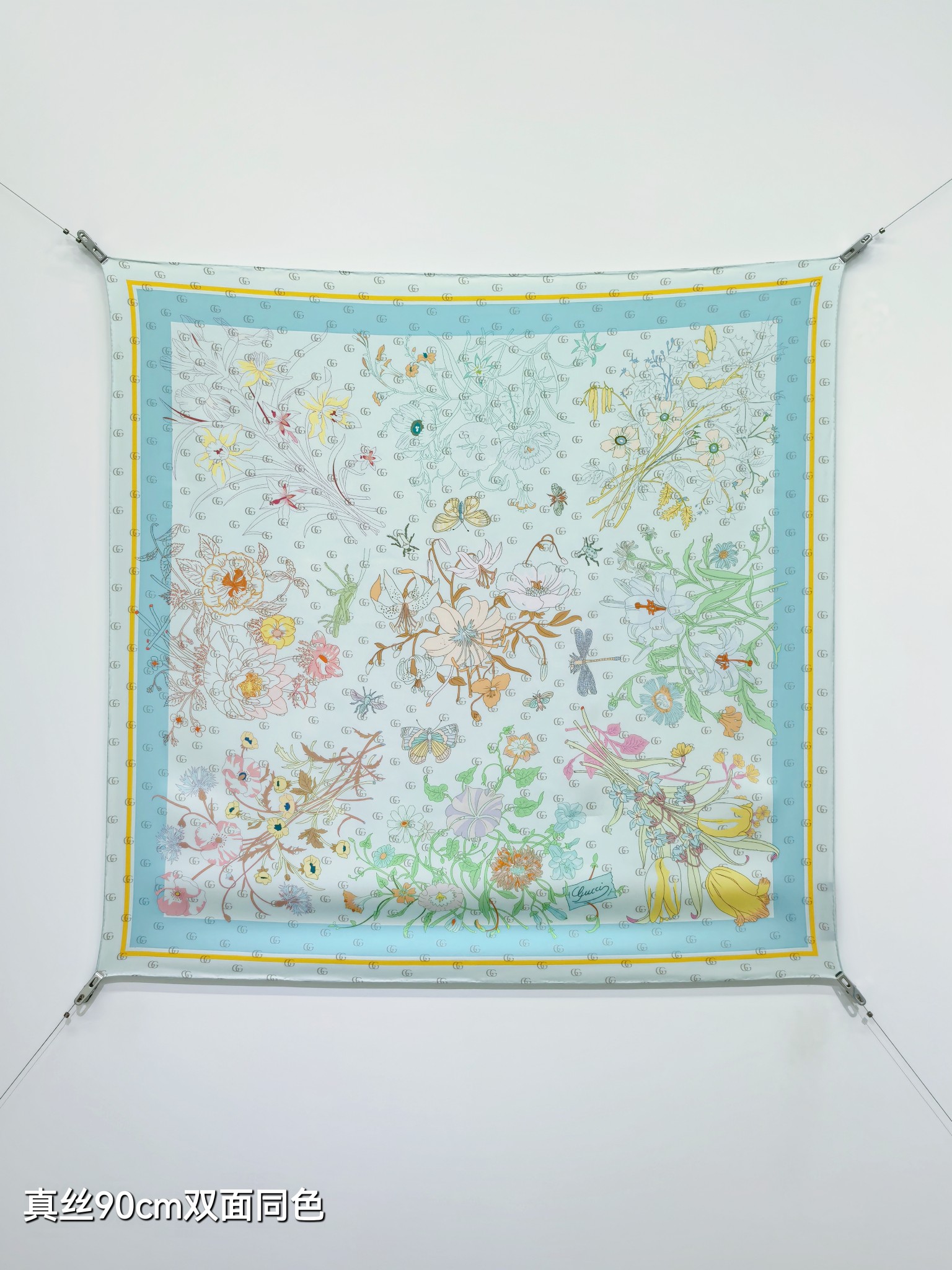🌼SGC2620 18姆米双面  90x90cm斜纹真丝 古驰《》