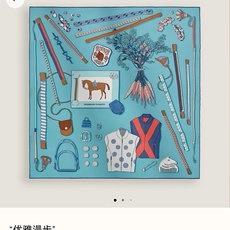 🌼SHMS2642 18姆米双面 90x90cm斜纹真丝 爱马仕《优雅漫步》 🌼SHMS2642 18姆米双面 90x90cm斜纹真丝 爱马仕《优雅漫步》