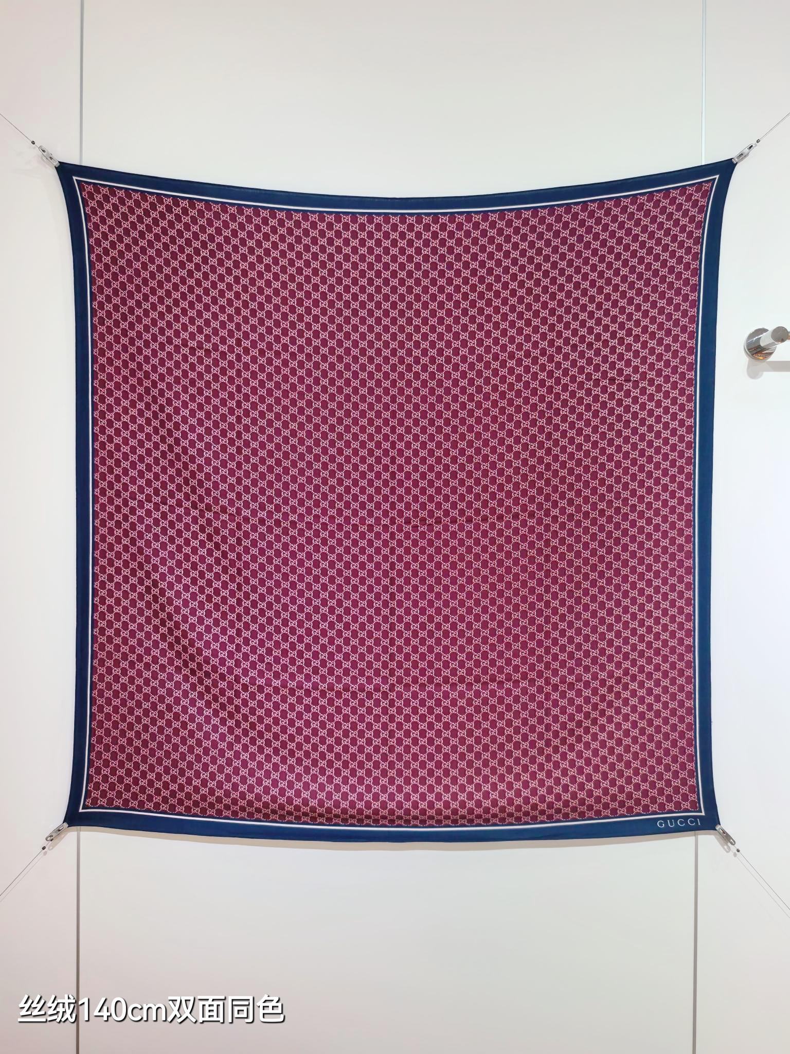 ❄RGC2517 双面同色  140x140cm 70%羊绒30%真丝 古驰《》