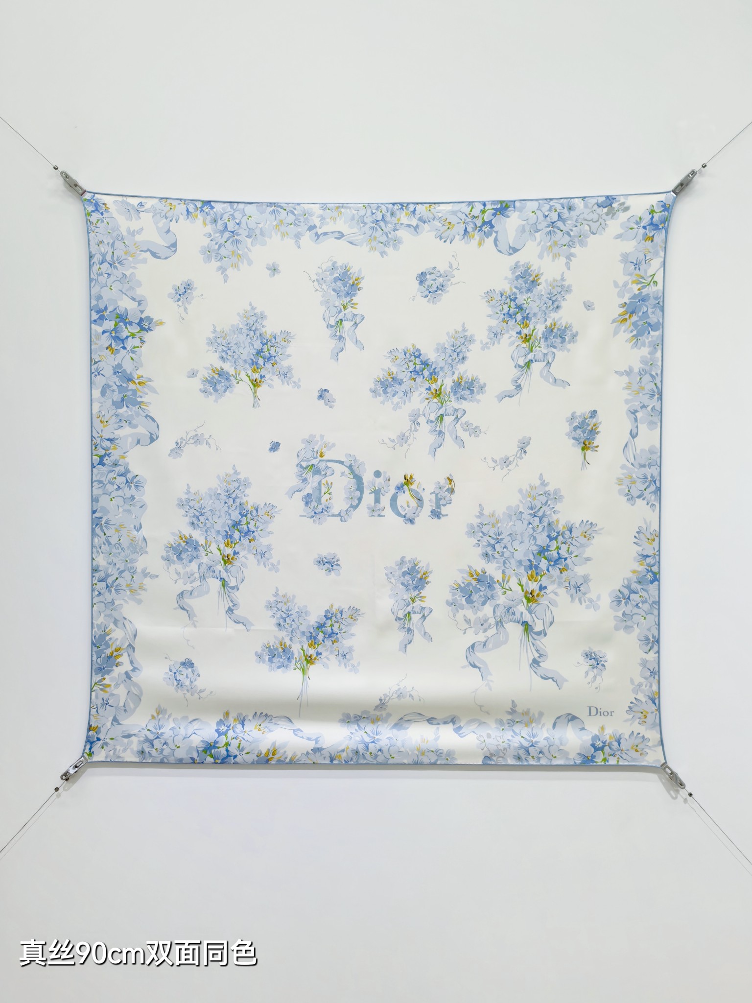 🌼SDO2617 18姆米双面  90x90cm斜纹真丝 迪奥《》