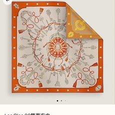 🌼SHMS2644 18姆米双面异色 90x90cm斜纹真丝 爱马仕《钥匙》 🌼SHMS2644 18姆米双面异色 90x90cm斜纹真丝 爱马仕《钥匙》