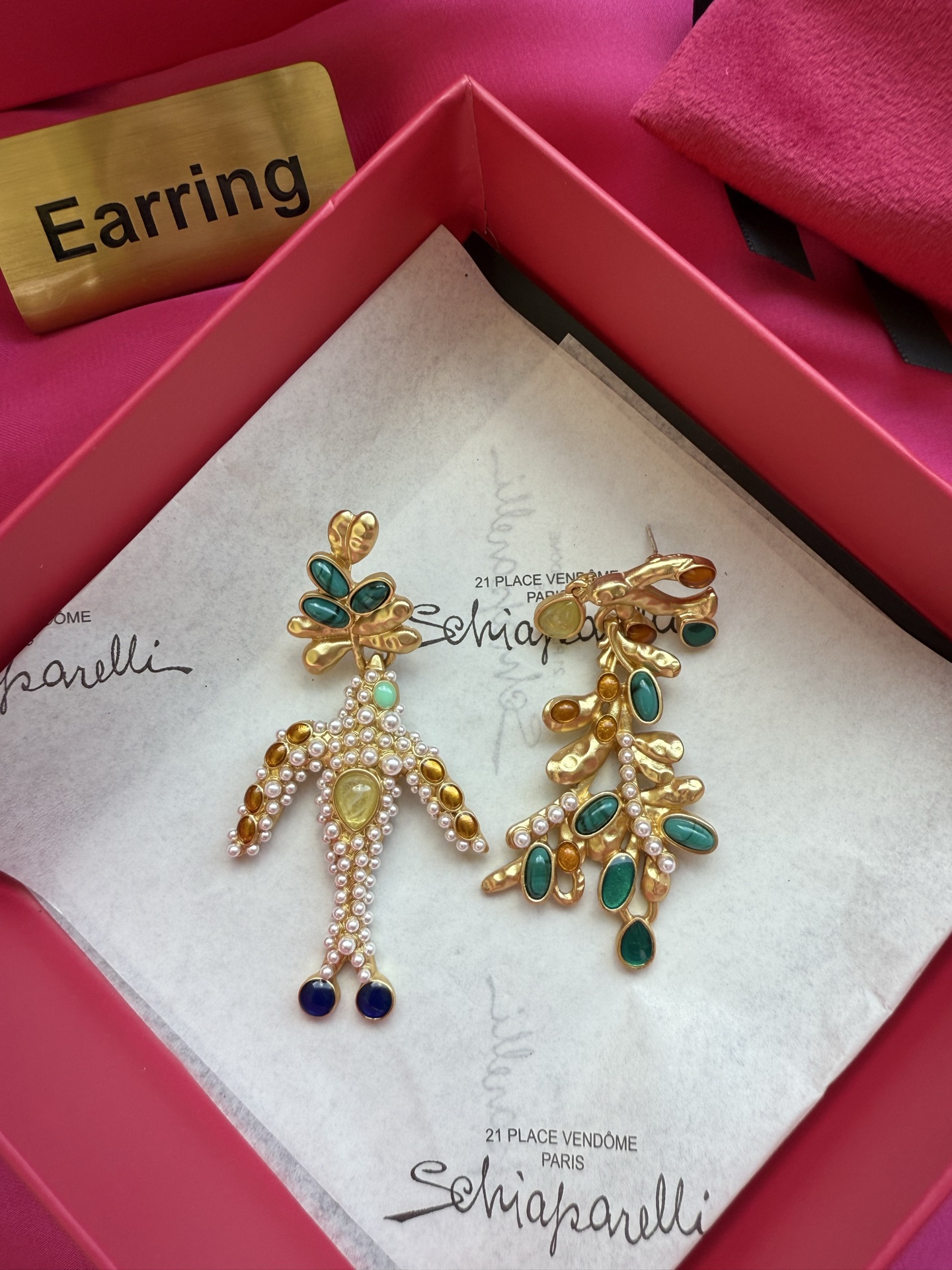 Серьги Schiaparelli