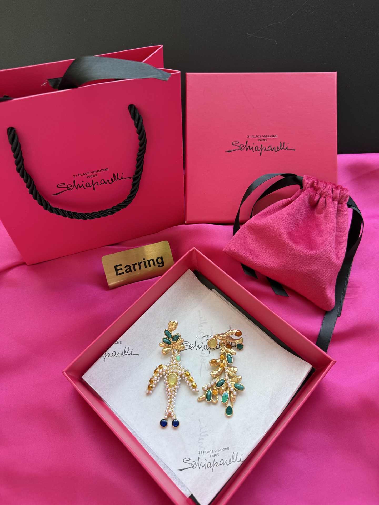 Серьги Schiaparelli