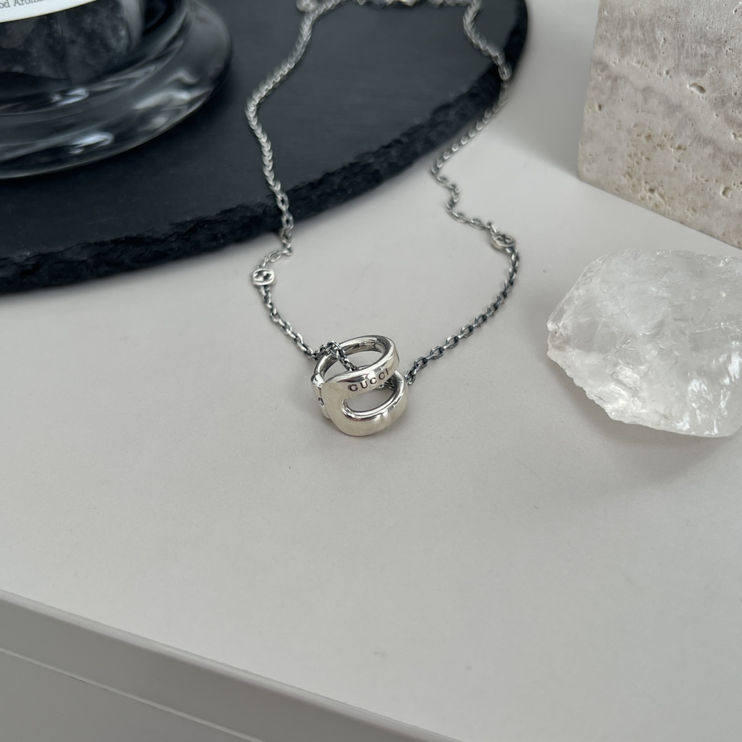 NO:101361,Gucci Gucci 925 sterling silver new style horse tie pendant necklace size 455cm, Gucci necklace, gucci, gucci, necklace, pure silver19860909Gucci古驰925纯银新款饰马衔扣吊坠项链 尺寸455cm,古驰项链,gucci,gucci,necklace,pure silver,Jewelry