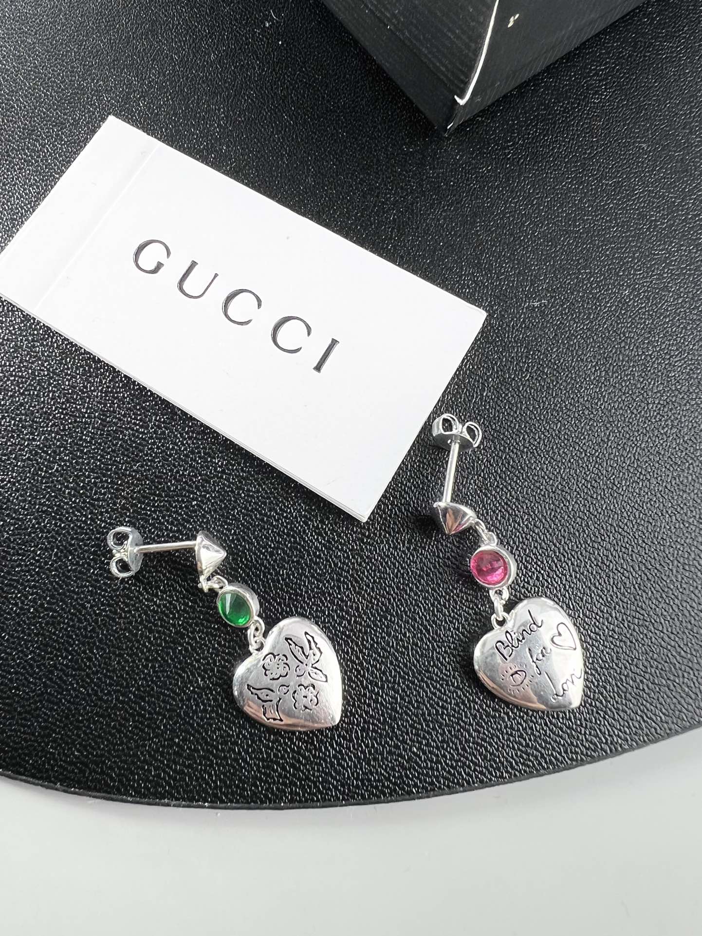 Gucci 爱心 耳钉