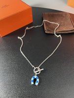Hermes Jewelry Necklaces & Pendants Blue