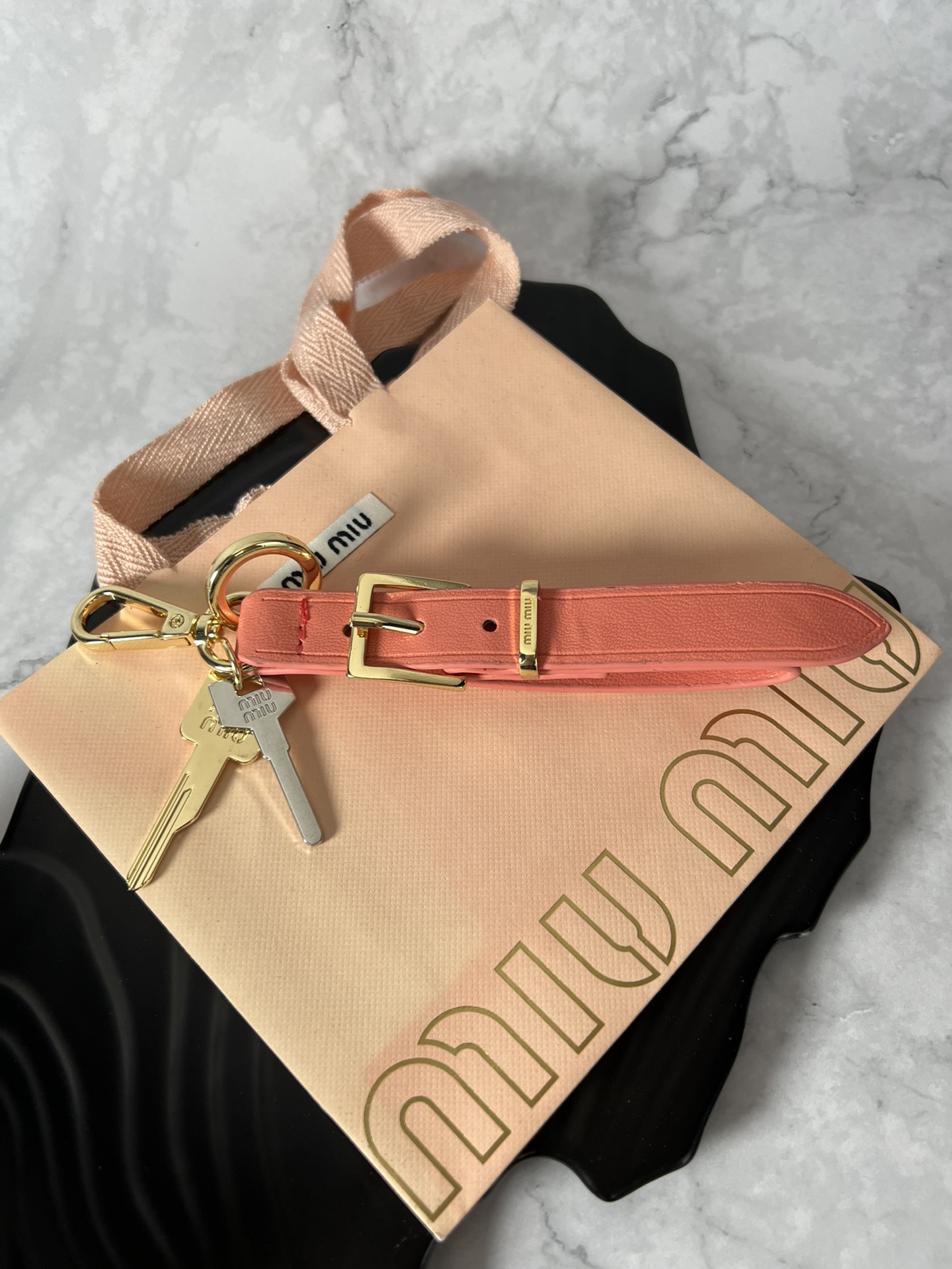 。MiuMiu 缪缪 皮带 钥匙扣