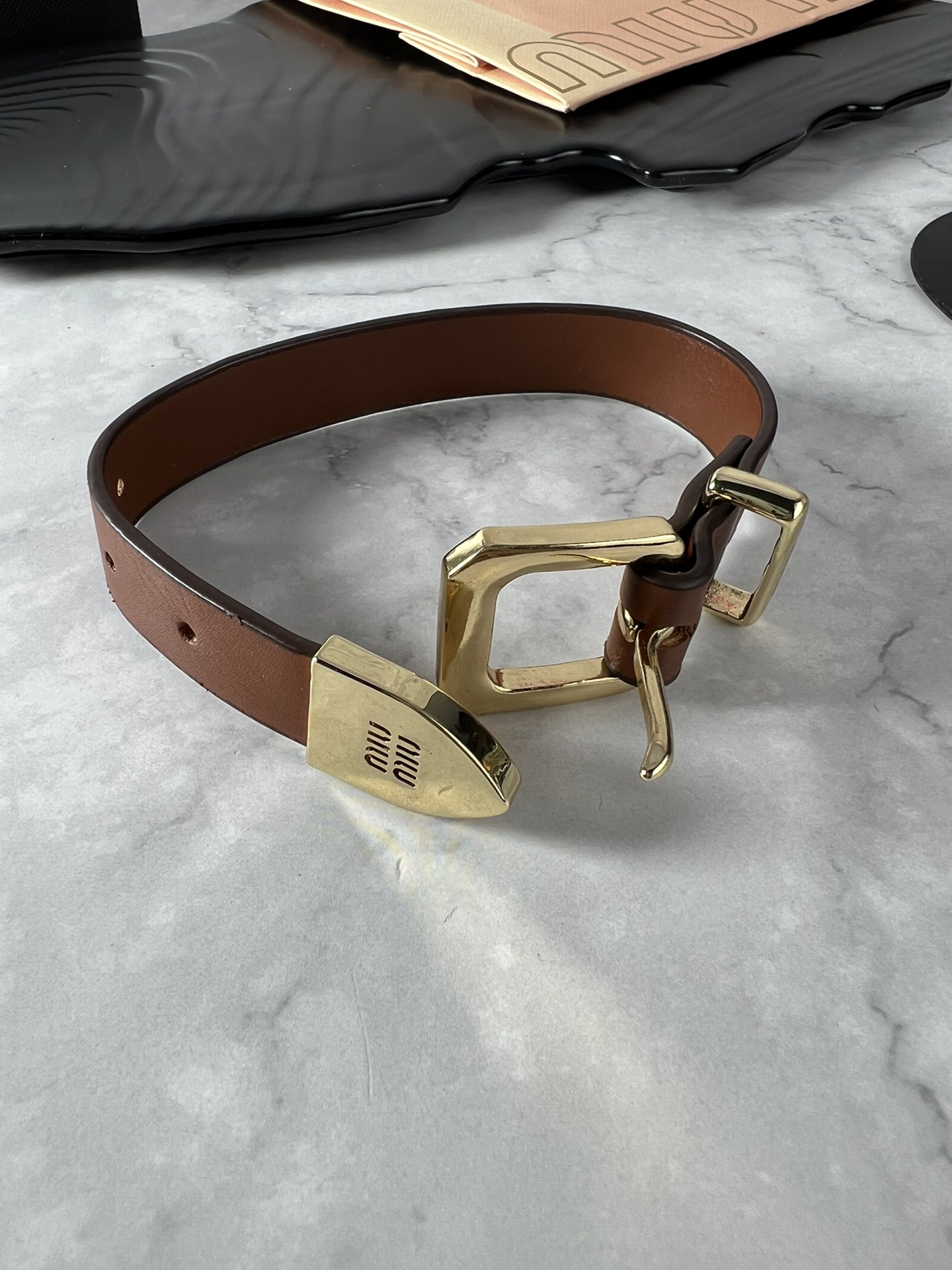 ¥425. MiuMiu Leather bracelet - 图片 7