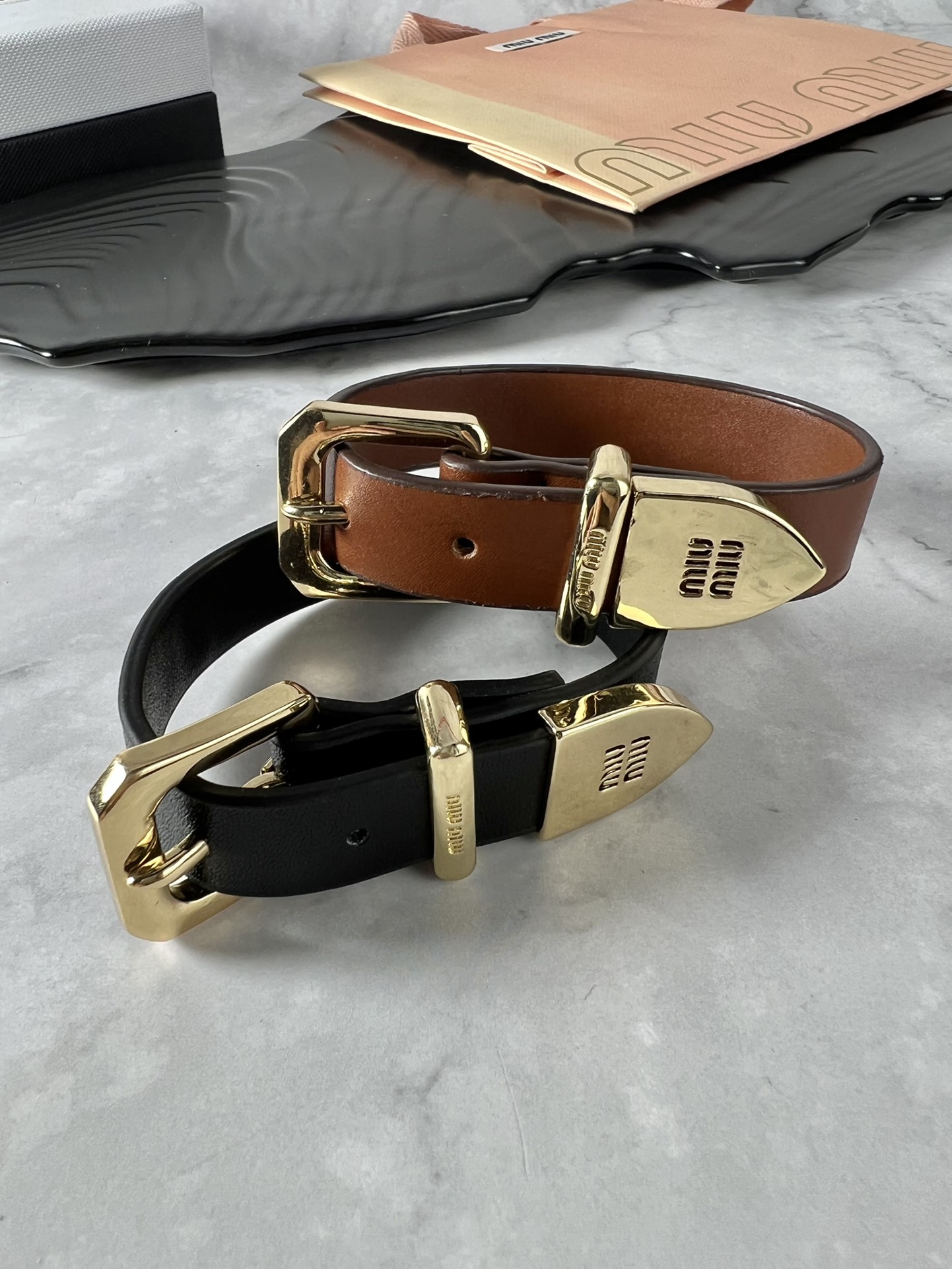 ¥425. MiuMiu Leather bracelet - 图片 5