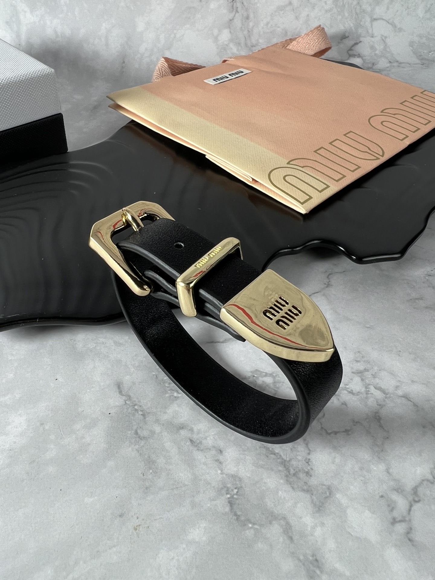 ¥425. MiuMiu Leather bracelet - 图片 3