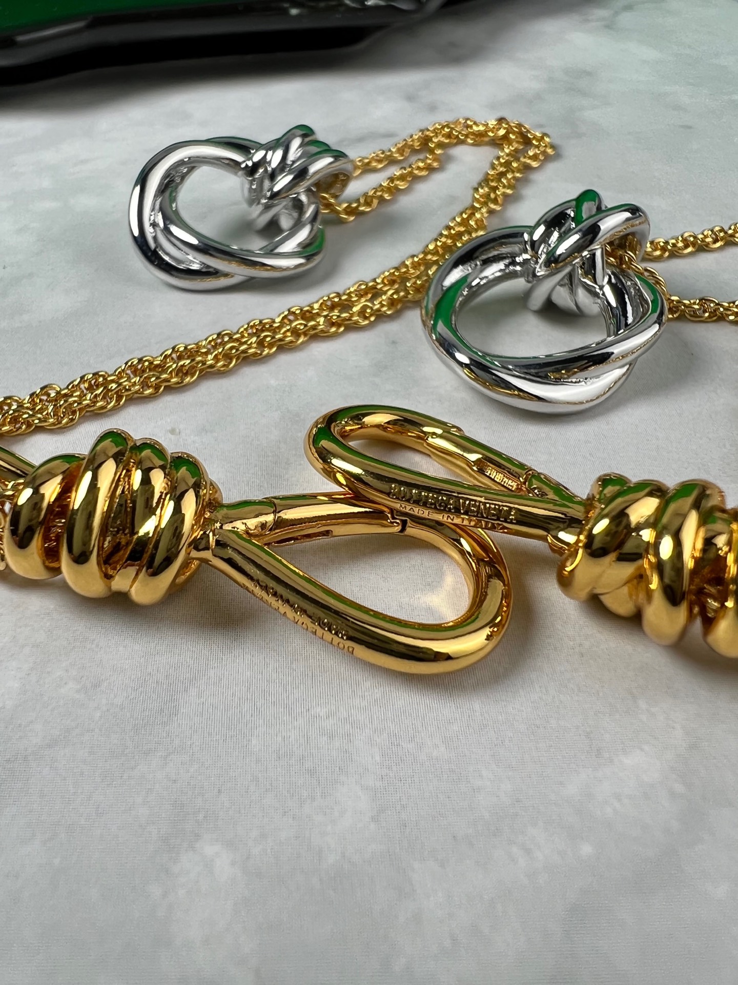 The necklace is 380, the bracelet is 360. Bottega Veneta tie necklace, bracelet - 图片 9