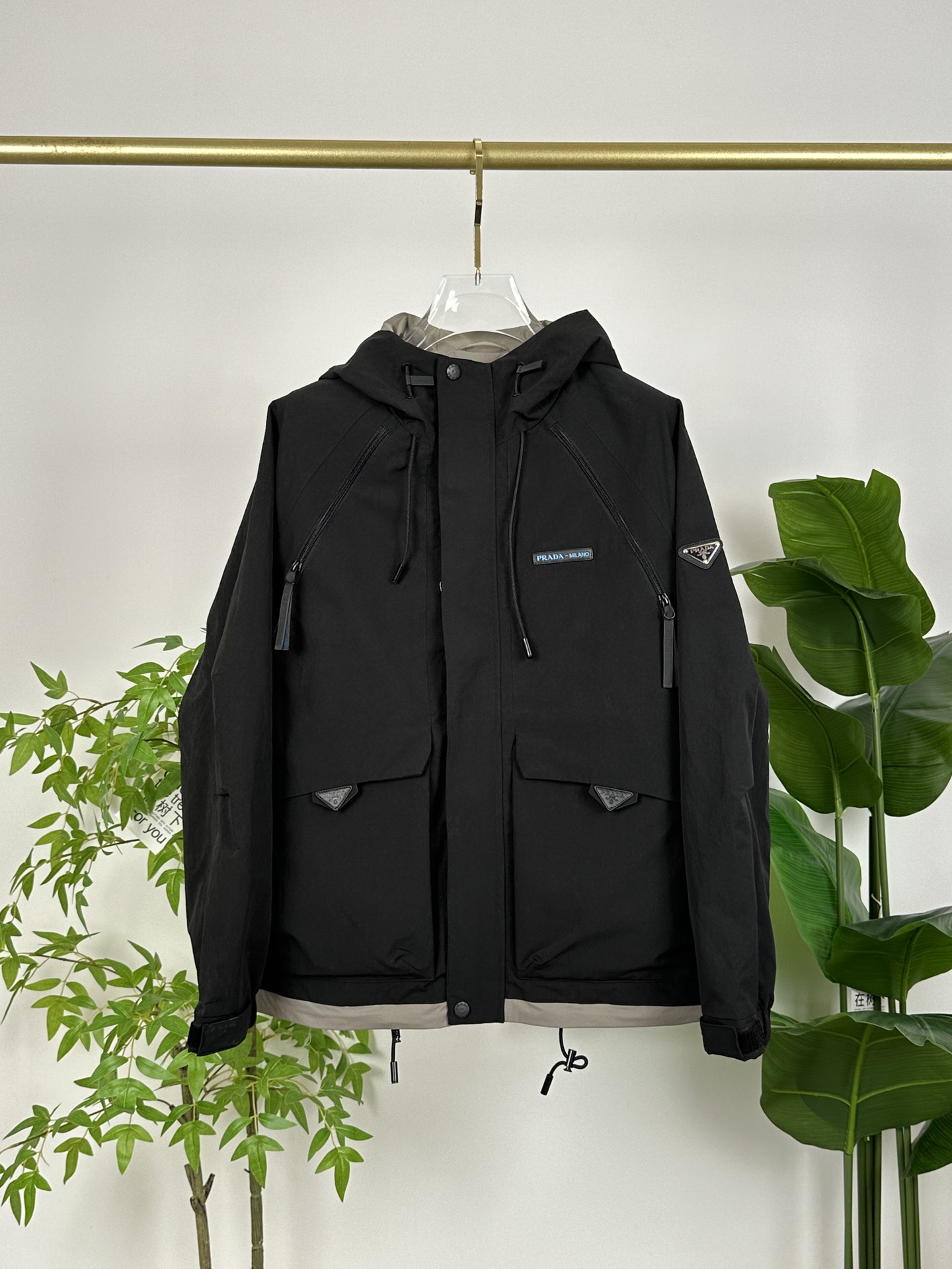 Prada Clothing Coats & Jackets Black Green Spring/Fall Collection Fashion