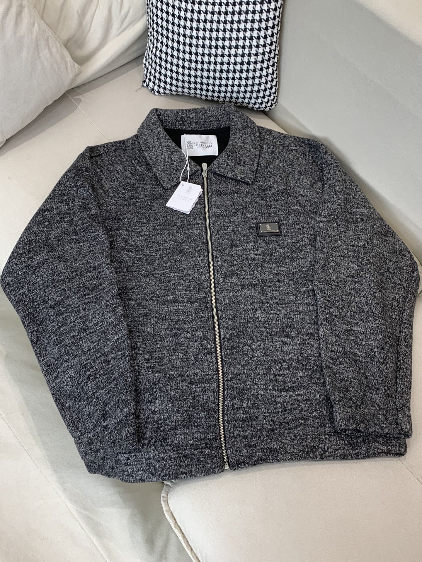 BC-Brunello Cucineli 2025秋冬新款男士针织毛呢夹克外套，众多明星都爱穿的时尚百搭