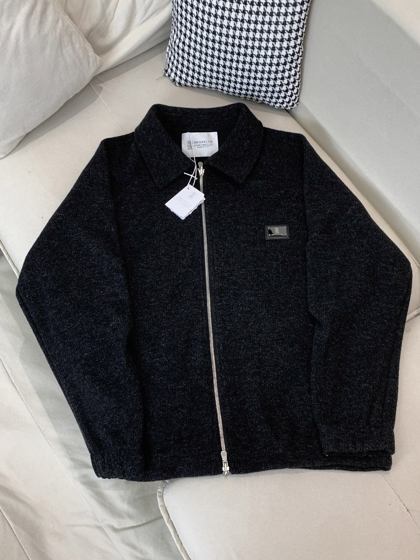 BC-Brunello Cucineli 2025秋冬新款男士针织毛呢夹克外套，众多明星都爱穿的时尚百搭