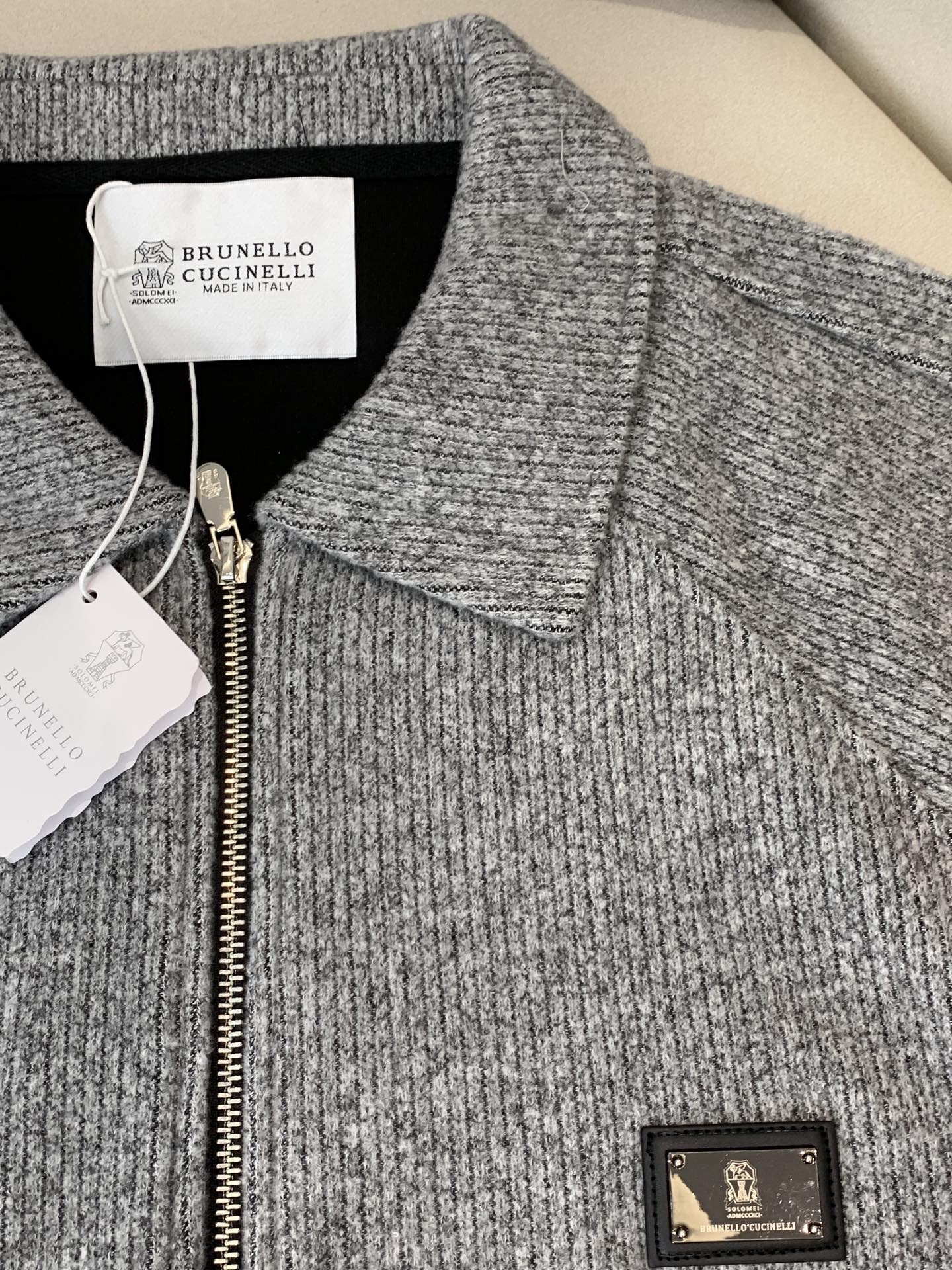 BC-Brunello Cucineli 2025秋冬新款男士针织毛呢夹克外套，众多明星都爱穿的时尚百搭