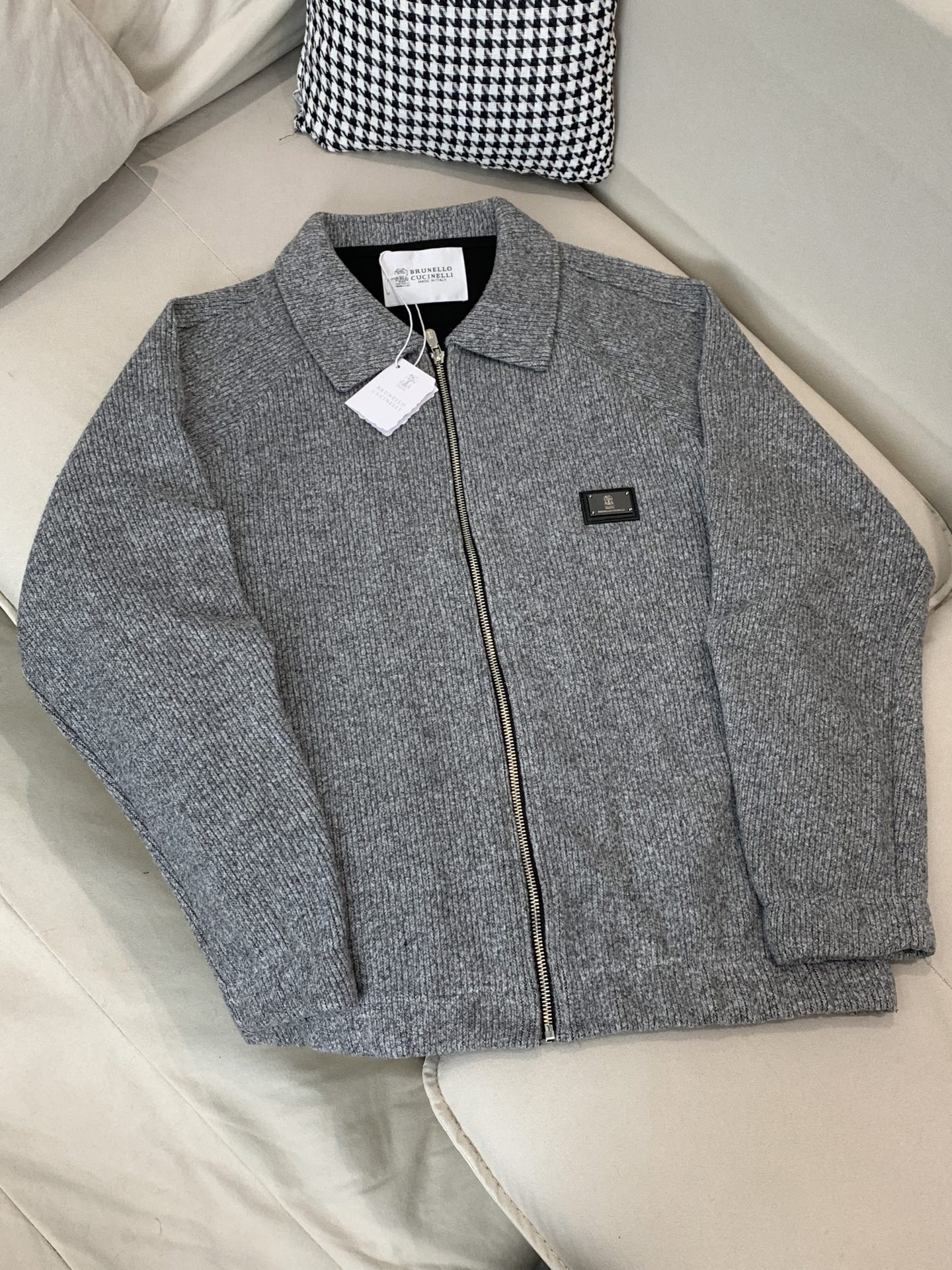 BC-Brunello Cucineli 2025秋冬新款男士针织毛呢夹克外套，众多明星都爱穿的时尚百搭