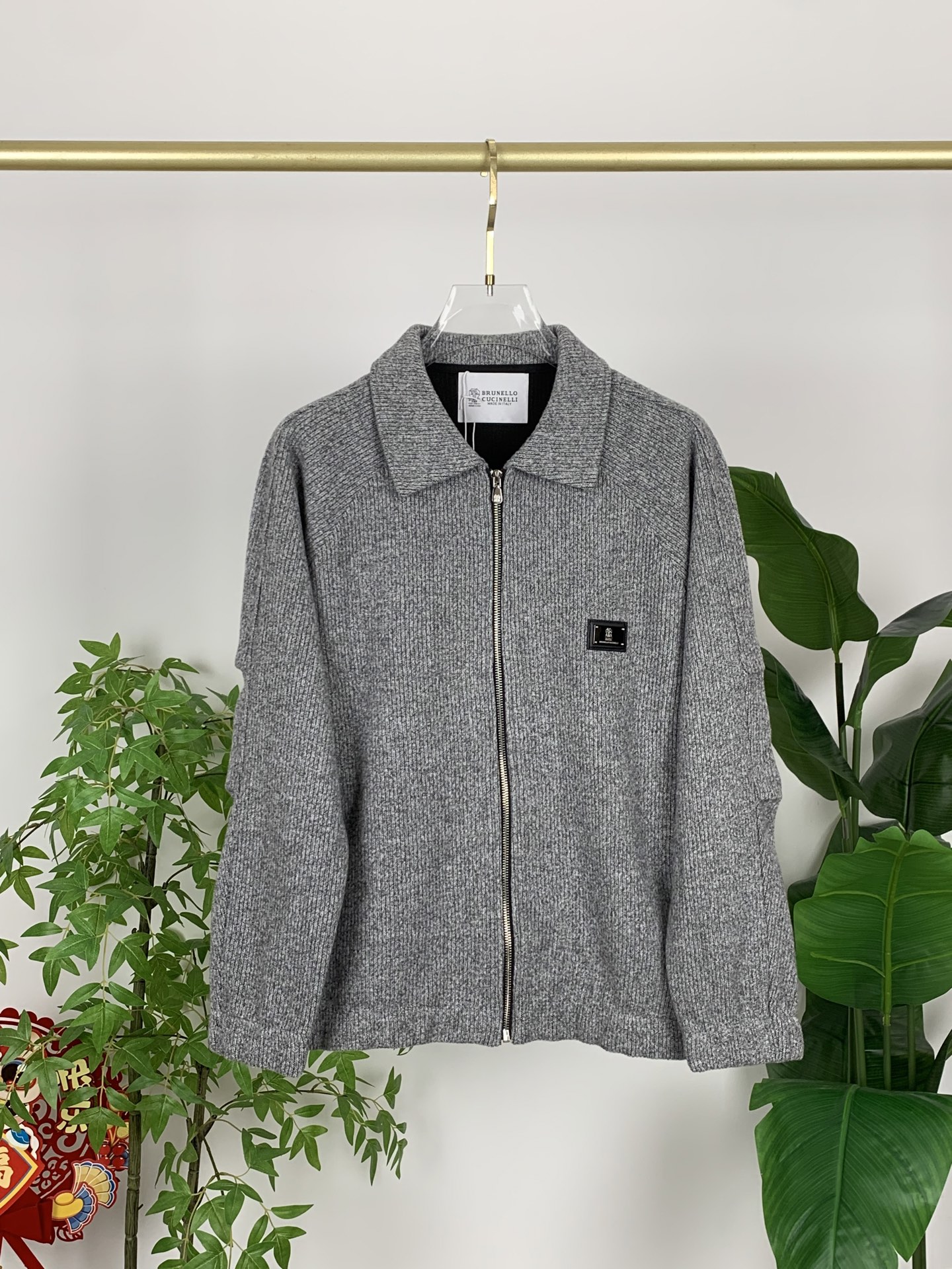 BC-Brunello Cucineli 🆕25FW秋冬新款老钱风羊毛夹克翻领外套，选用进口羊毛面料混纺