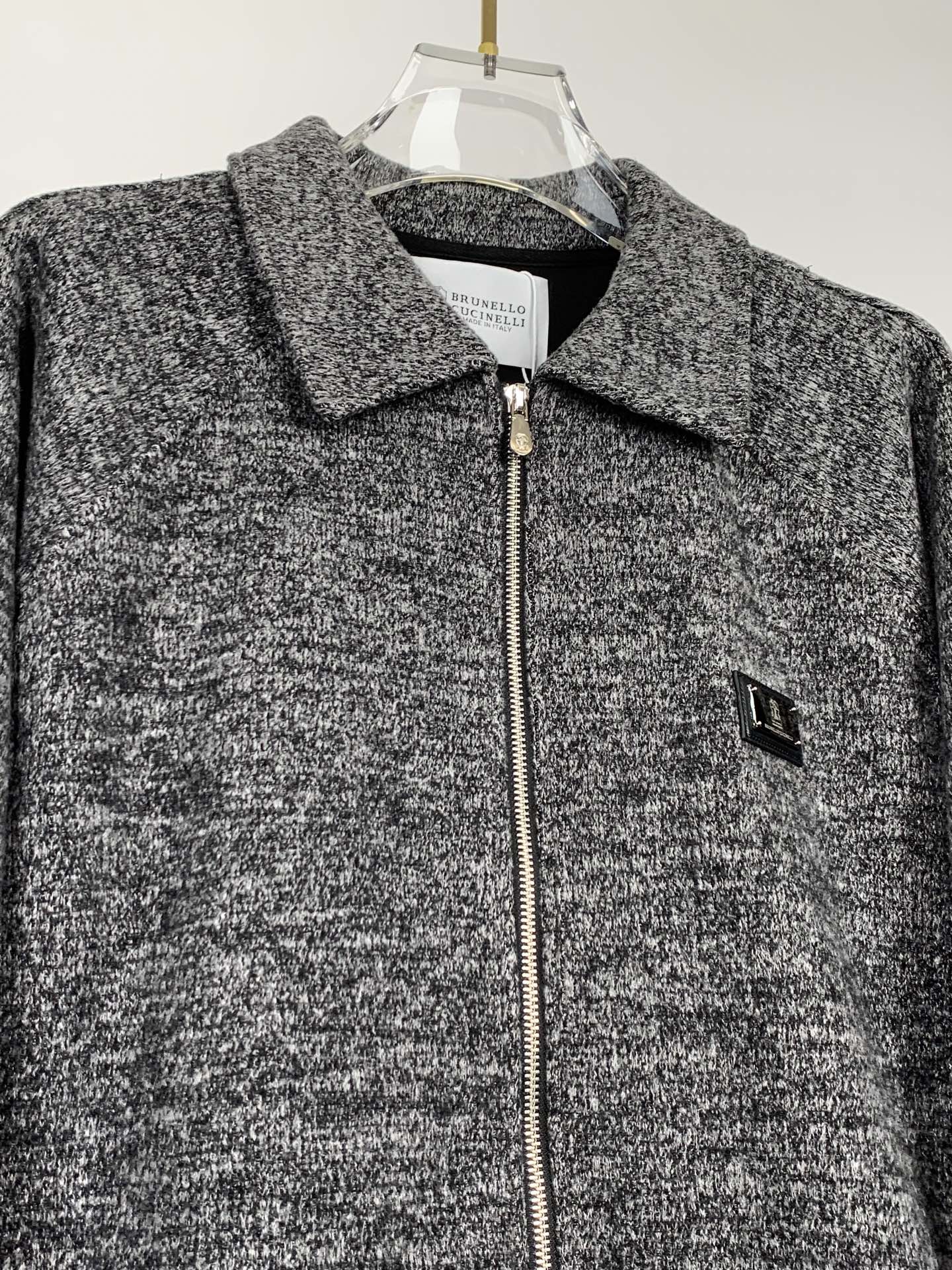 BC-Brunello Cucineli 🆕25FW秋冬新款老钱风羊毛夹克翻领外套，选用进口羊毛面料混纺