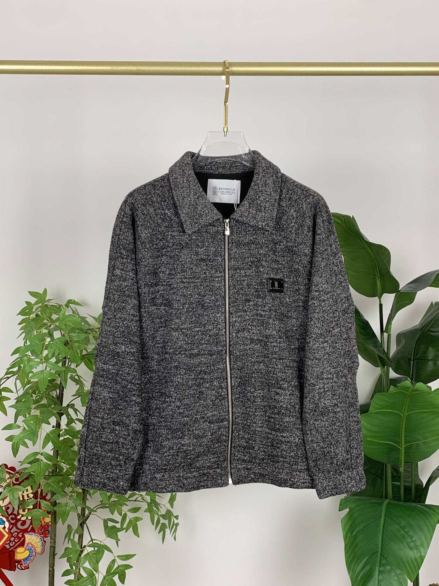 BC-Brunello Cucineli 🆕25FW秋冬新款老钱风羊毛夹克翻领外套，选用进口羊毛面料混纺
