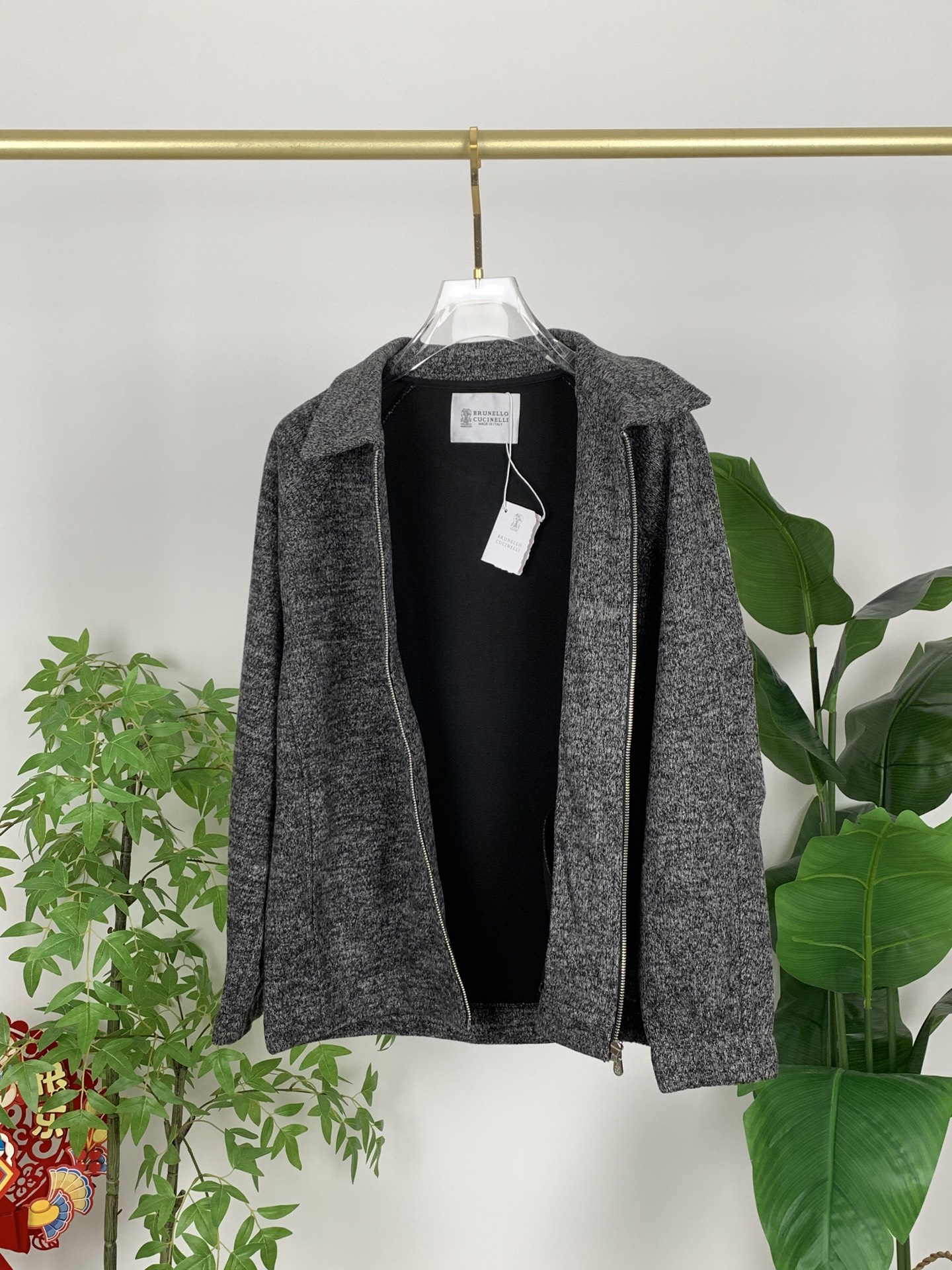 BC-Brunello Cucineli 🆕25FW秋冬新款老钱风羊毛夹克翻领外套，选用进口羊毛面料混纺