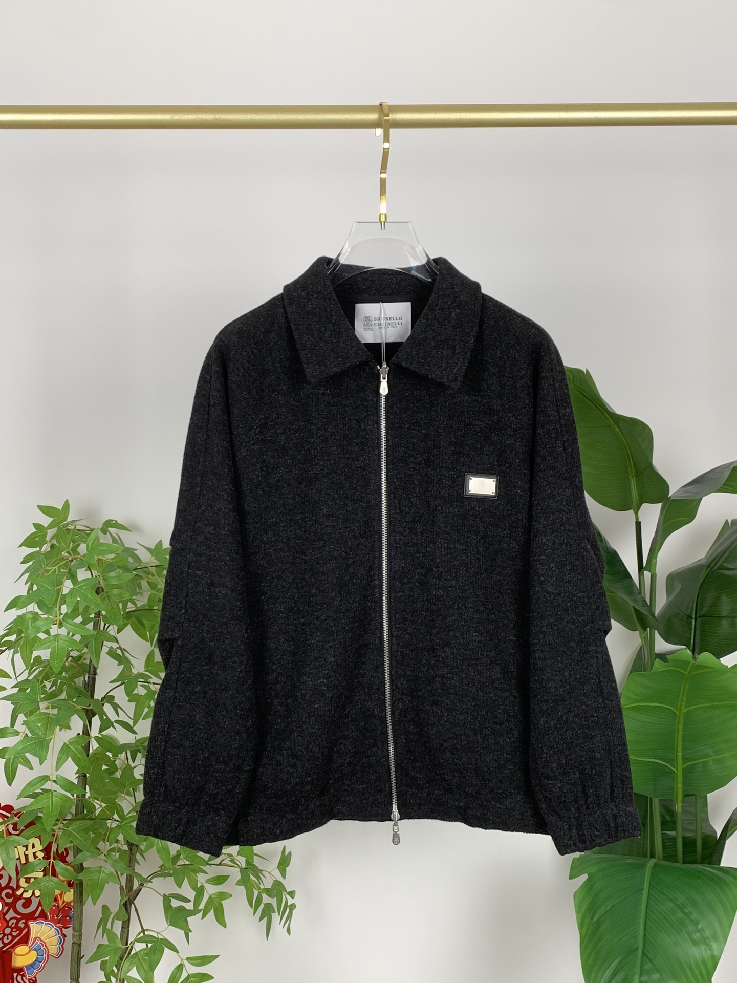 BC-Brunello Cucineli 🆕25FW秋冬新款老钱风羊毛夹克翻领外套，选用进口羊毛面料混纺