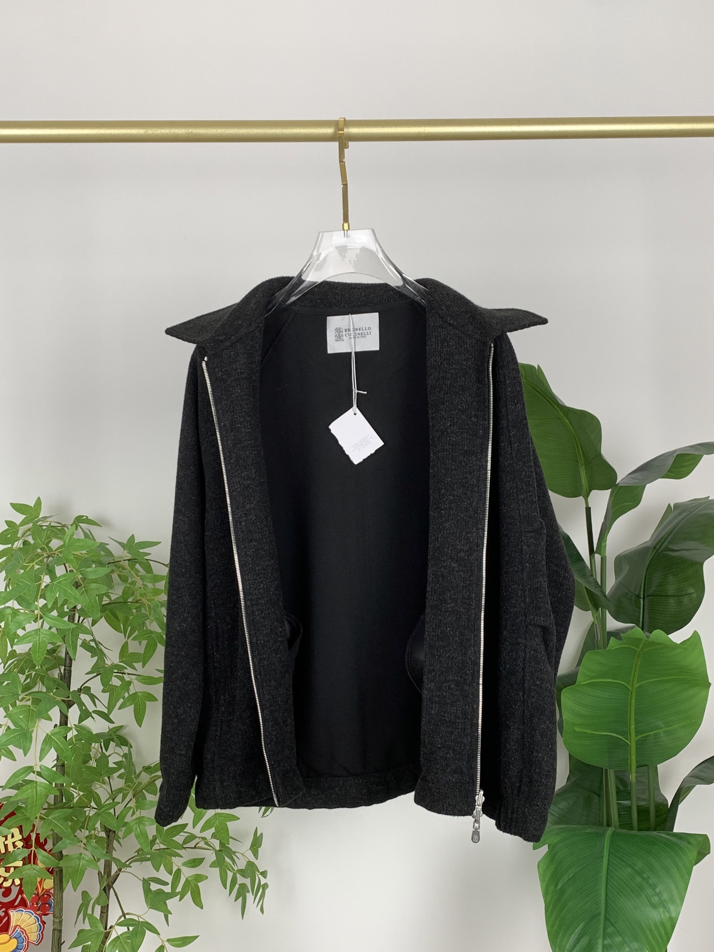 BC-Brunello Cucineli 🆕25FW秋冬新款老钱风羊毛夹克翻领外套，选用进口羊毛面料混纺