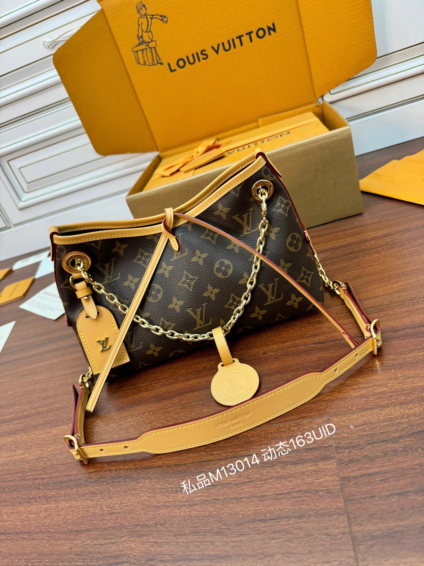 M13014私品（163动态UID ）进口菱形面料 （品质第九次升级，进口原厂皮．专柜同步，动态电子芯片