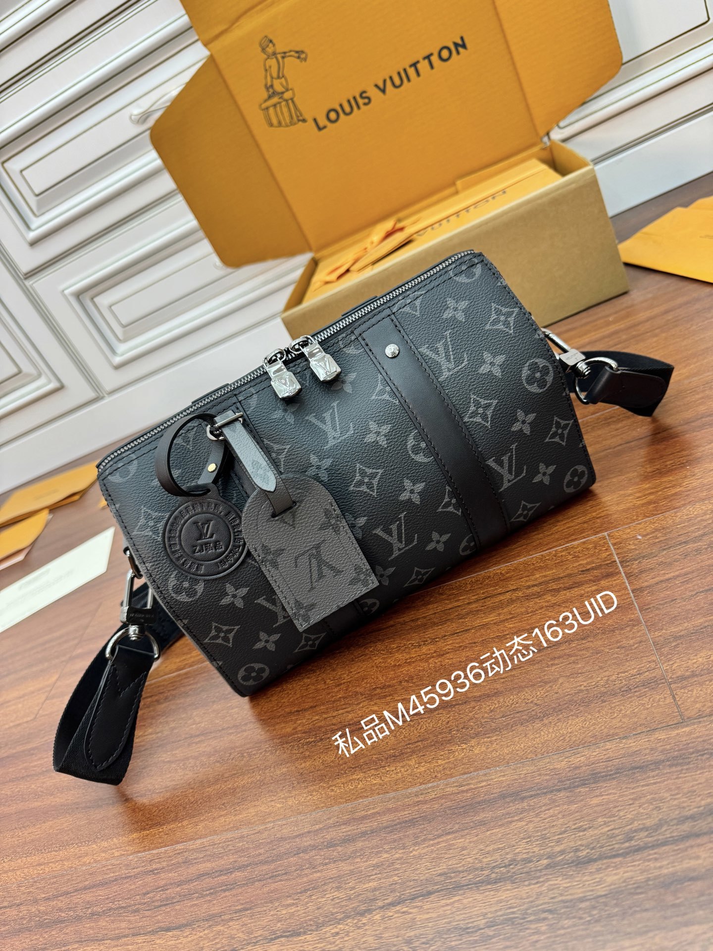 M45936私品(163动态UID )进口菱形面料 (品质第九次升级,进口原厂皮.专柜同步,动态电子芯片