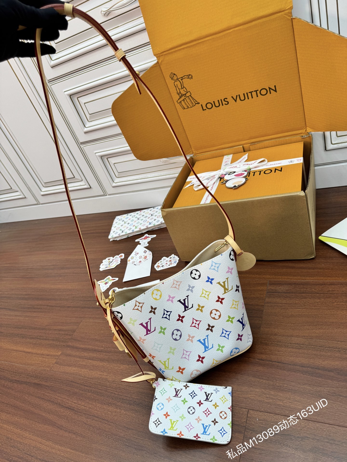 M13089私品(163动态UID )进口菱形面料 (品质第九次升级,进口原厂皮.专柜同步,动态电子芯片