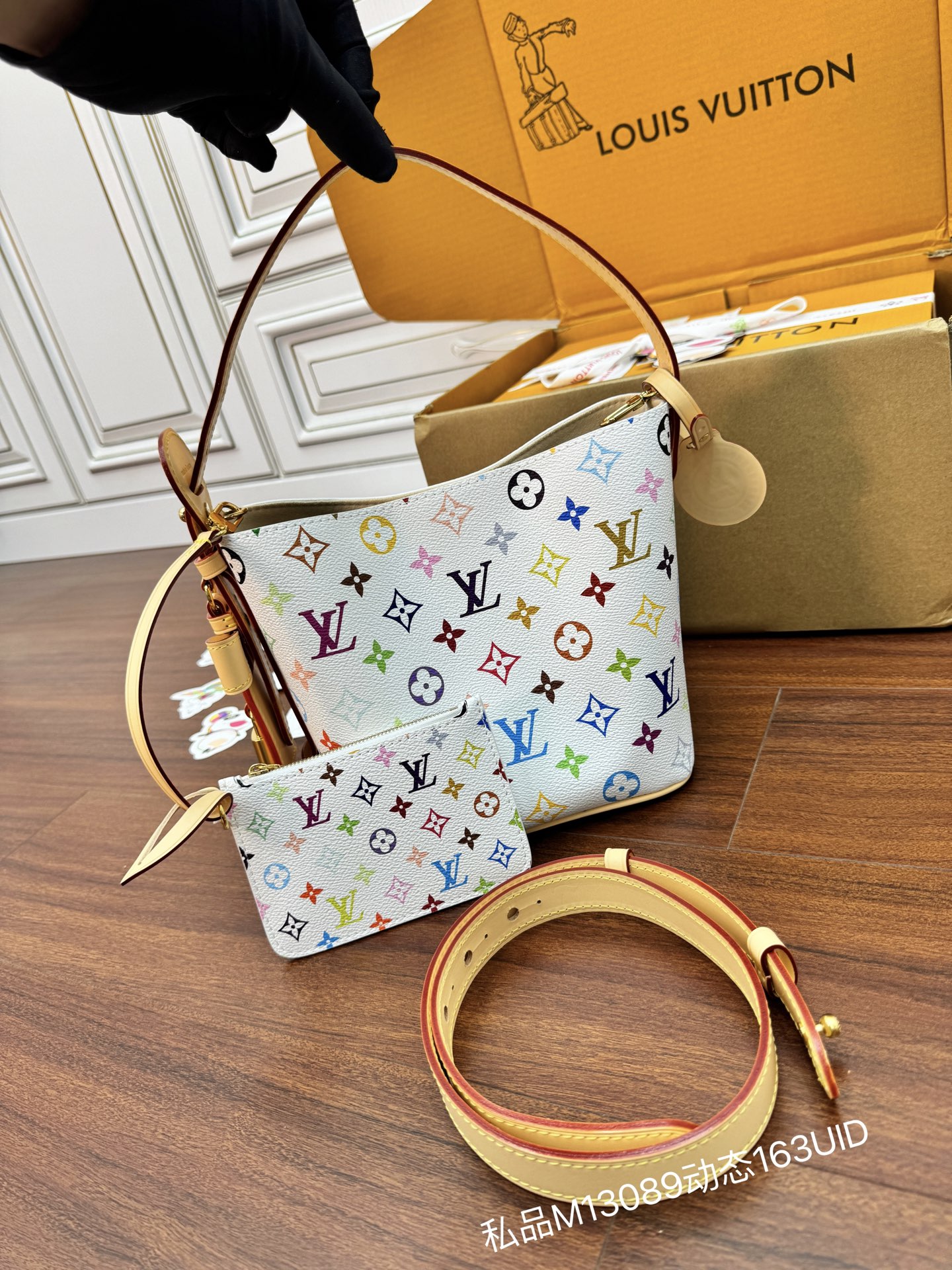 M13089私品（163动态UID ）进口菱形面料 （品质第九次升级，进口原厂皮．专柜同步，动态电子芯片