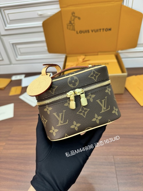 Louis Vuitton Monogram Canvas Vanity PM Bag - Brown, 14x10.2x8.5CM 1 Louis Vuitton Monogram Canvas Vanity PM Bag - Brown, 14x10.2x8.5CM
