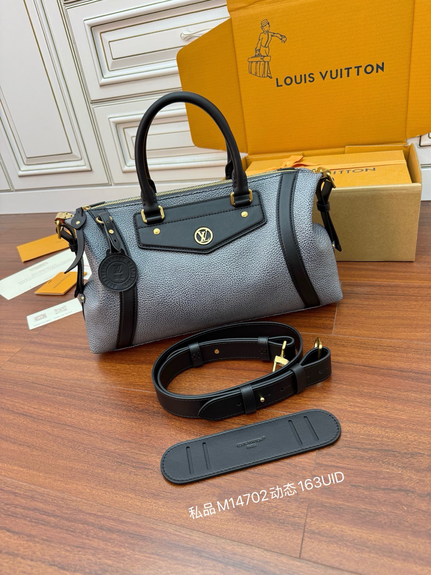 M14702私品(163动态UID )进口菱形面料 (品质第九次升级,进口原厂皮.专柜同步,动态电子芯片