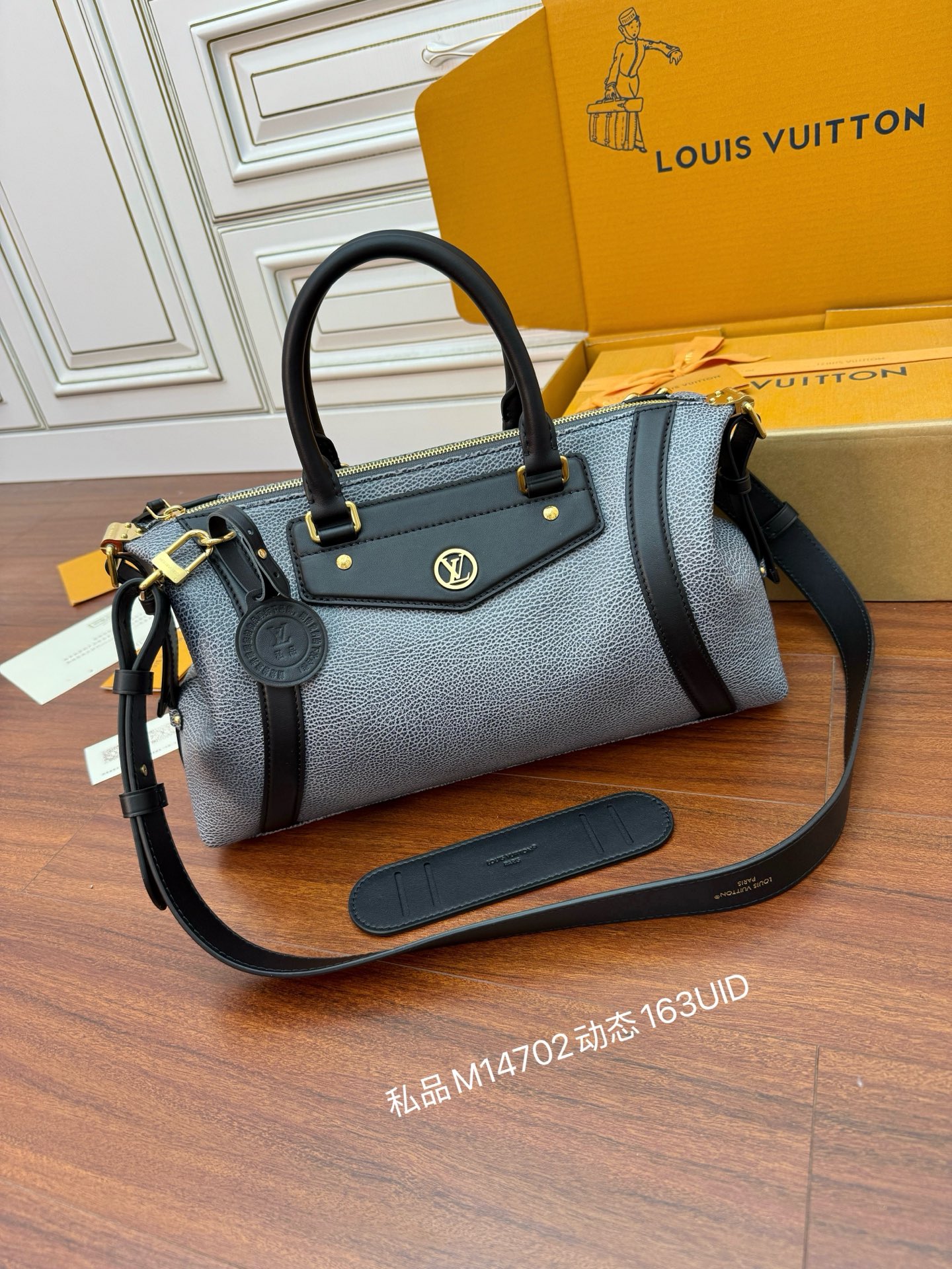 M14702私品（163动态UID ）进口菱形面料 （品质第九次升级，进口原厂皮．专柜同步，动态电子芯片