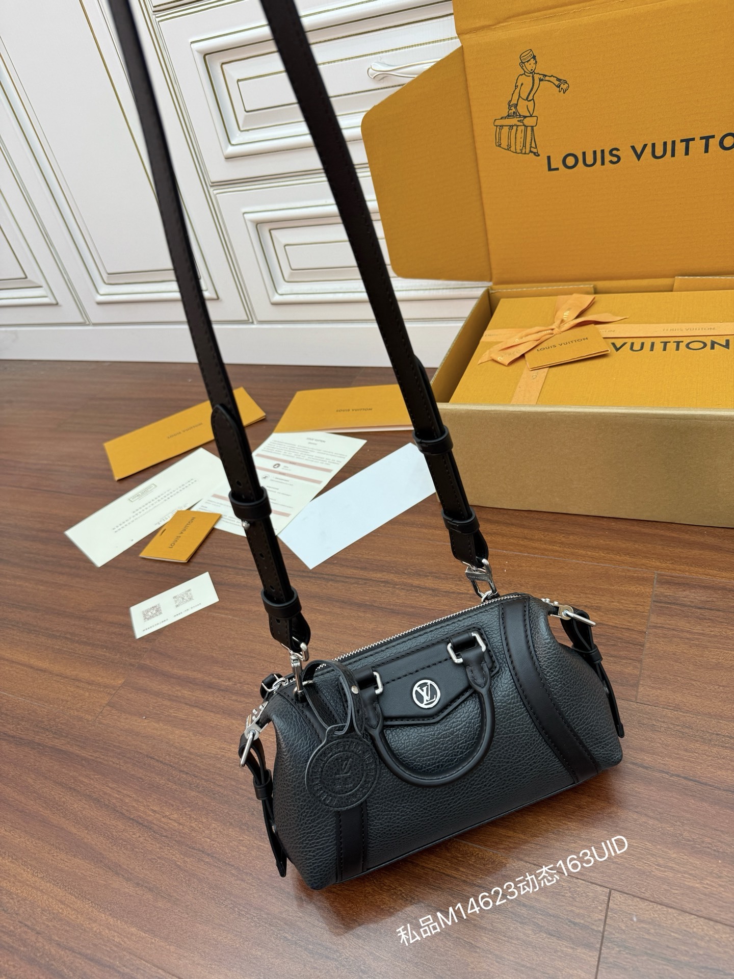 M14623私品(163动态UID )进口菱形面料 (品质第九次升级,进口原厂皮.专柜同步,动态电子芯片