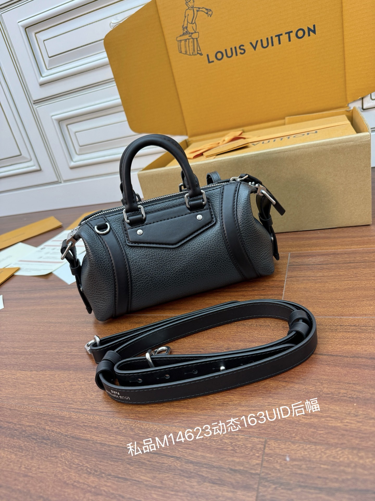 M14623私品(163动态UID )进口菱形面料 (品质第九次升级,进口原厂皮.专柜同步,动态电子芯片