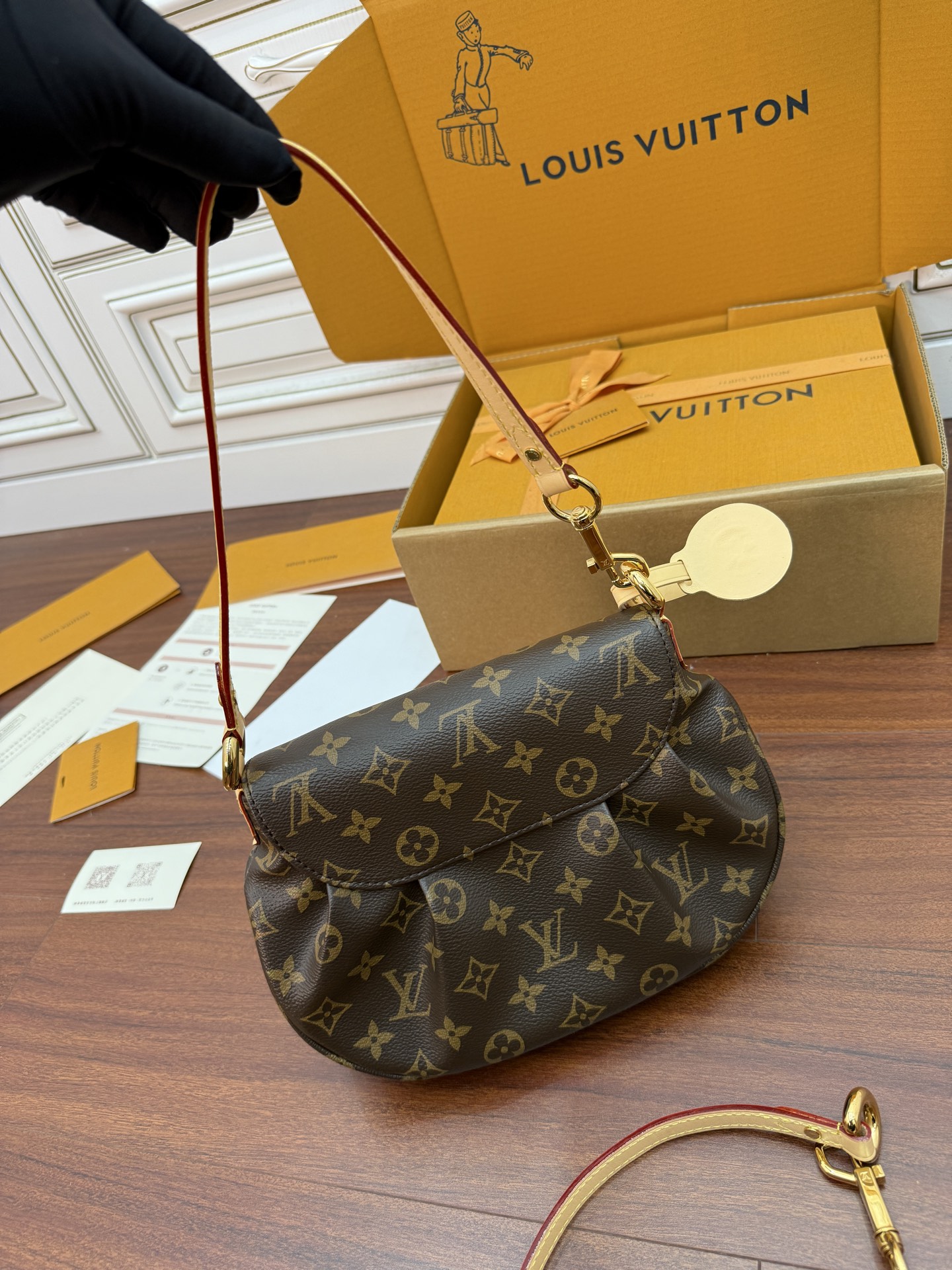 Louis Vuitton Monogram Canvas Louise Shoulder Bag, 27x18x3cm 3 i1749696700618 145 0 1