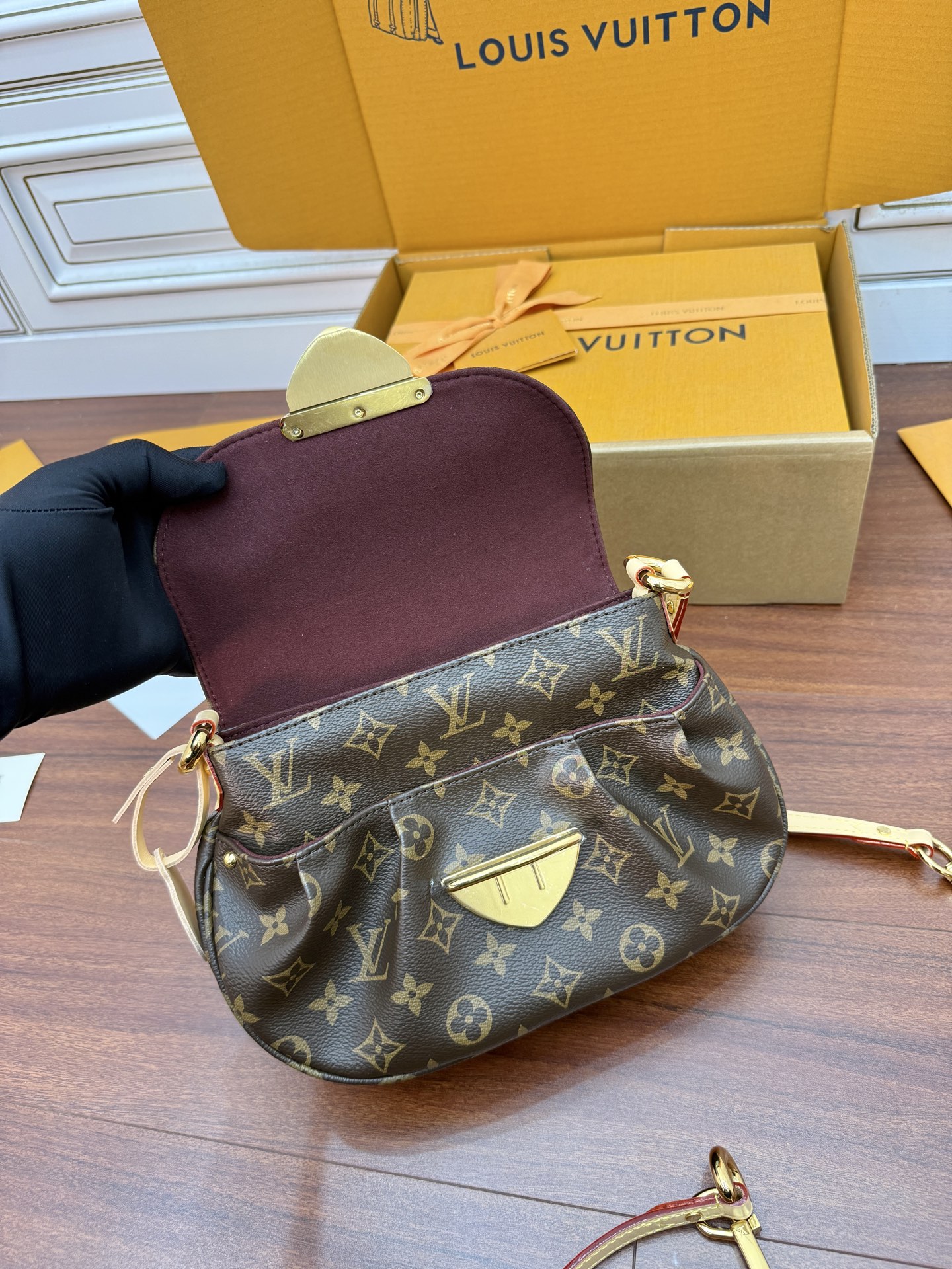 Louis Vuitton Monogram Canvas Louise Shoulder Bag, 27x18x3cm 6 i1749696700618 6825 0 4
